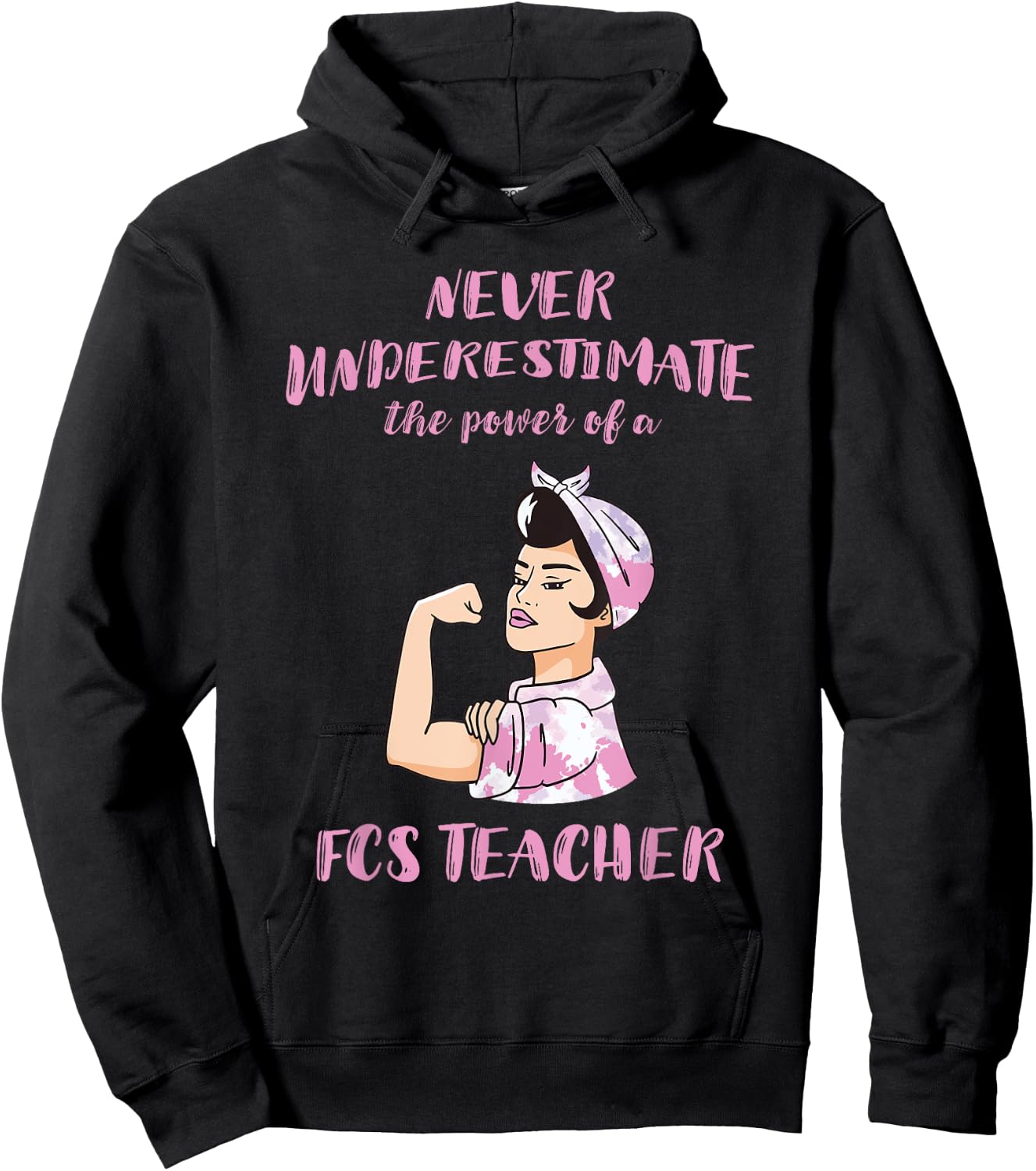 FCS Teacher Power FACS Family And Consumer Sciences Teacher Hoodie - Hoodie | Black