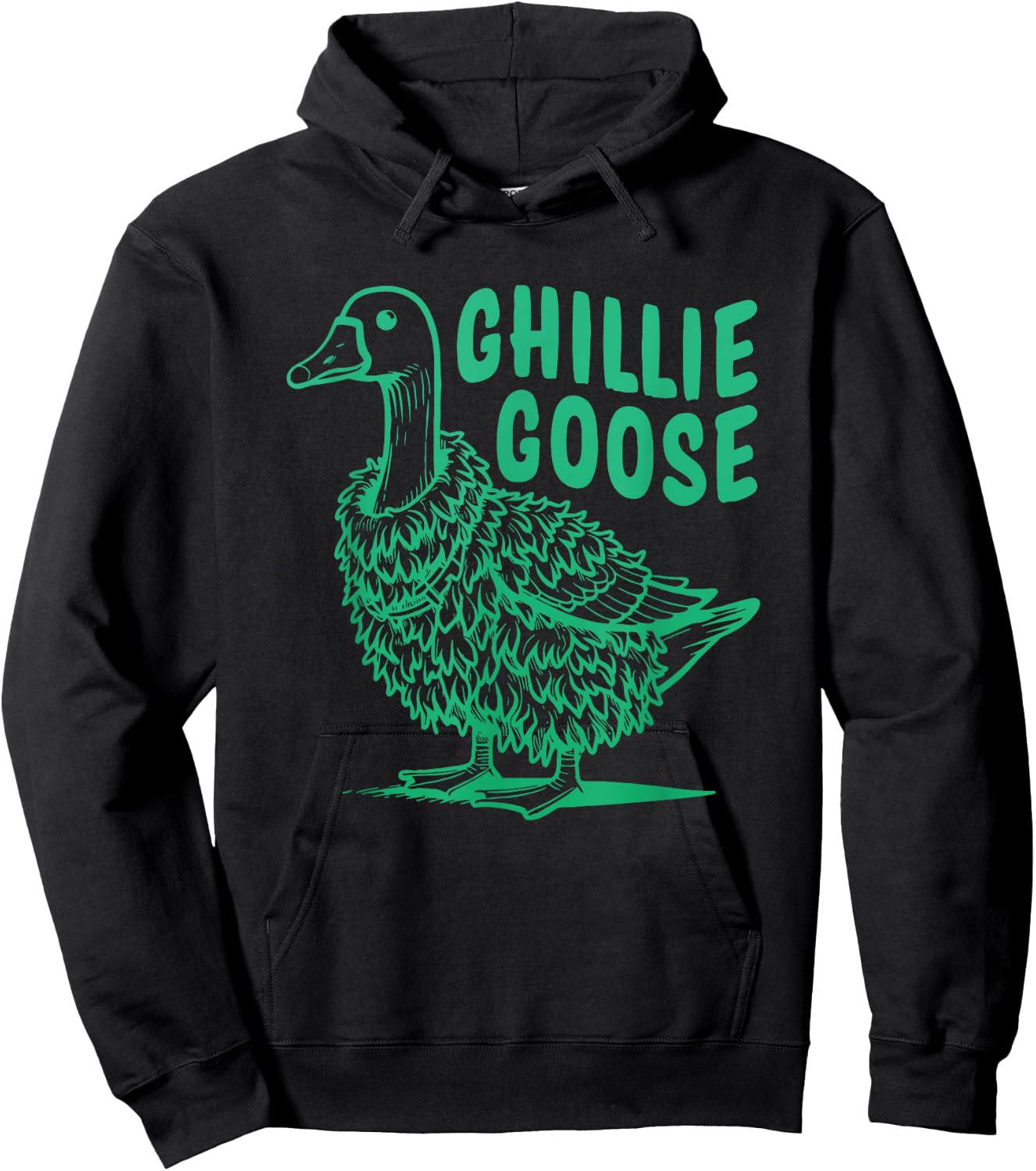 Ghillie Goose Funny Goose Lover Quote Hoodie - Hoodie | Black