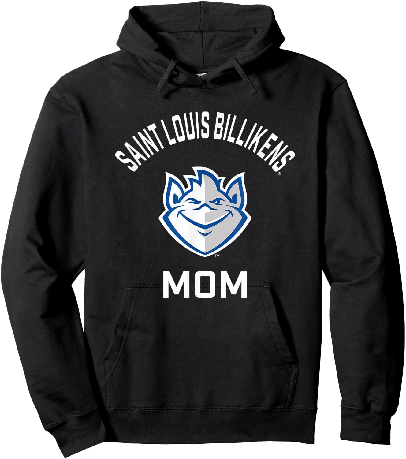 Saint Louis University SLU Billikens Arched Mom Hoodie - Hoodie | Black