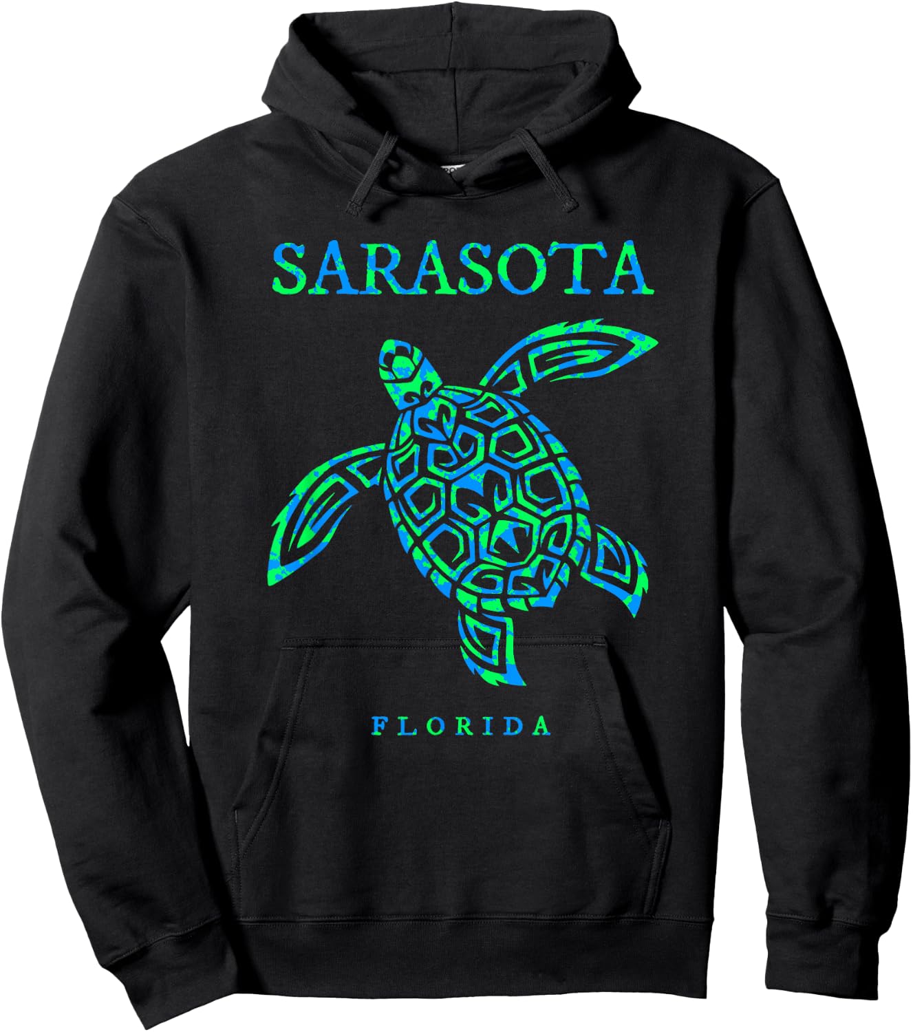 Sarasota Florida Sea Turtle Boys Girls Toddler Hoodie - Hoodie | Black