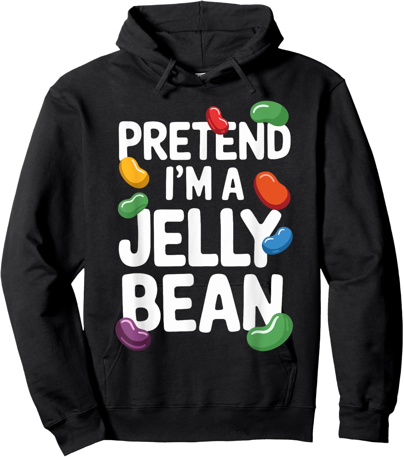 Pretend I'm A Jelly Bean T Shirt A Fun Choice for Kids Hoodie - Hoodie | Black