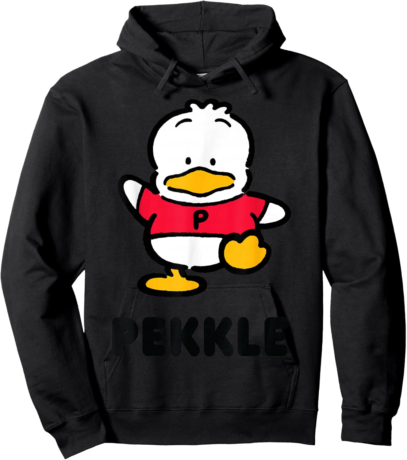 Pekkle Character Front and Back Hoodie - Hoodie | Black