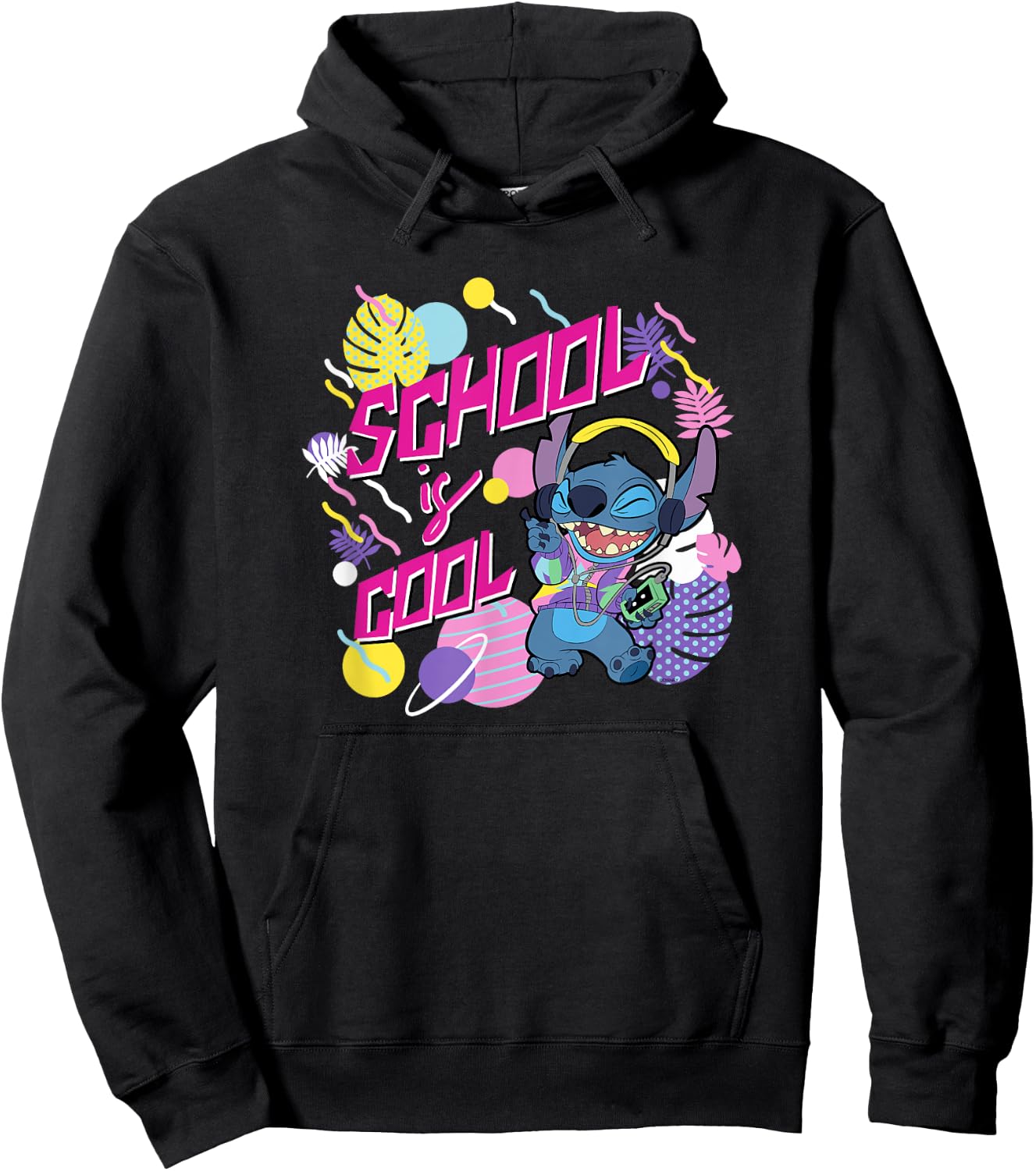 Disney Stitch School is Cool Hoodie - Hoodie | Black