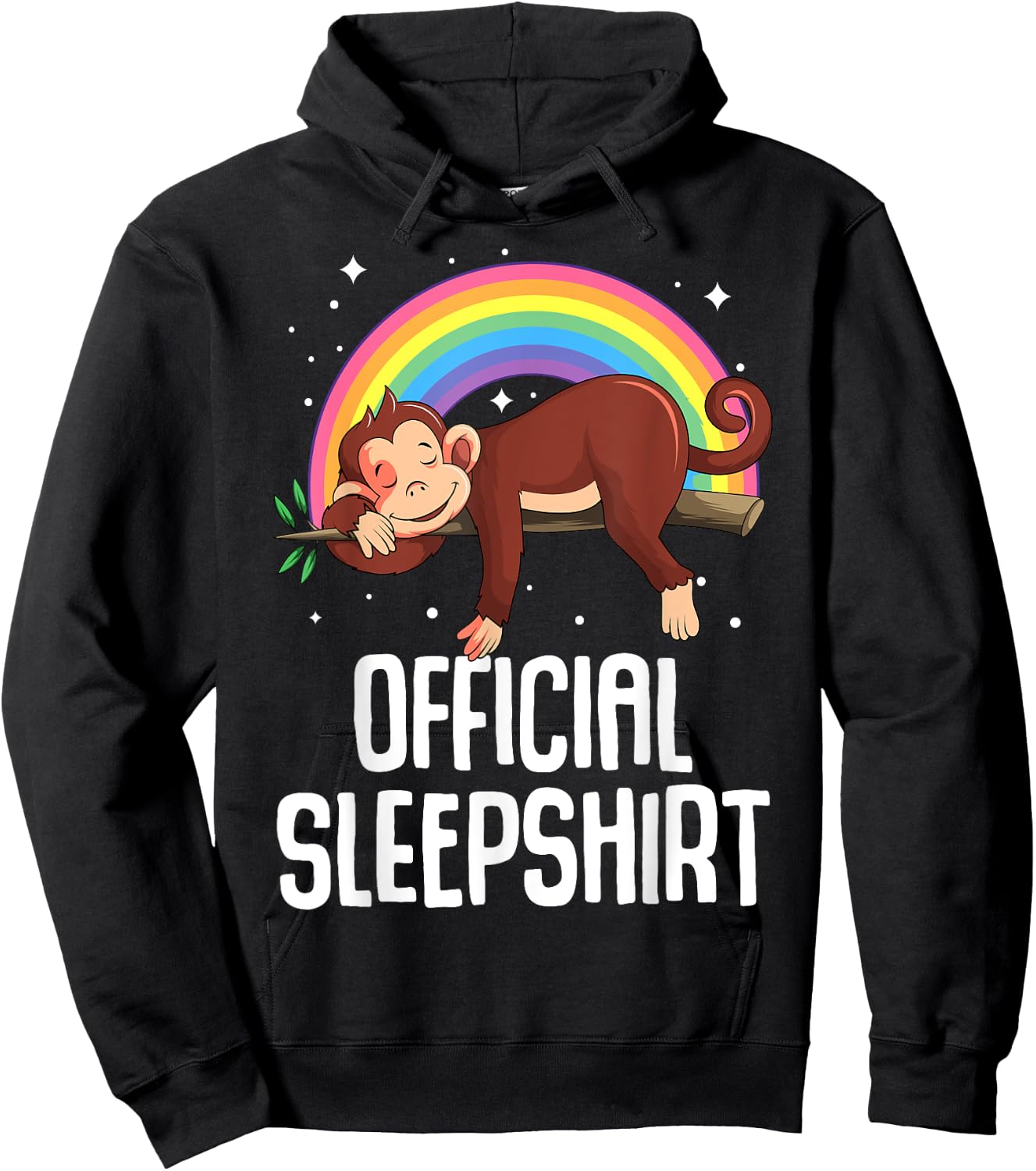 Monkey Official Sleepshirt Hoodie - Hoodie | Black