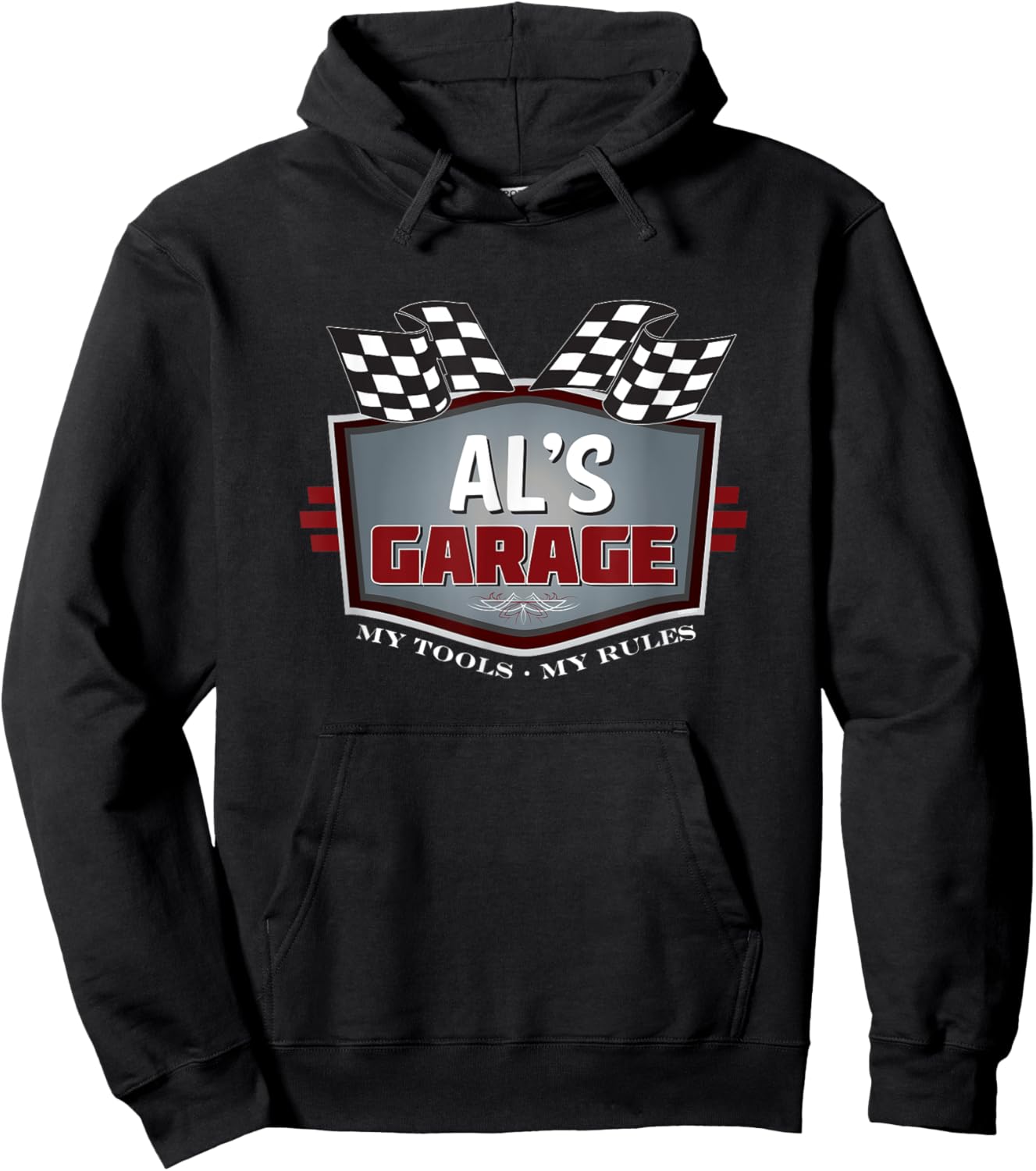 Al's Garage - Funny Car Guy - My Tools My Rules Hoodie - Hoodie | Black