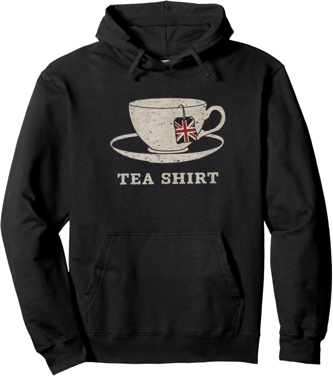 I Love English Tea Party UK Flag London Souvenir Hoodie - Hoodie | Black