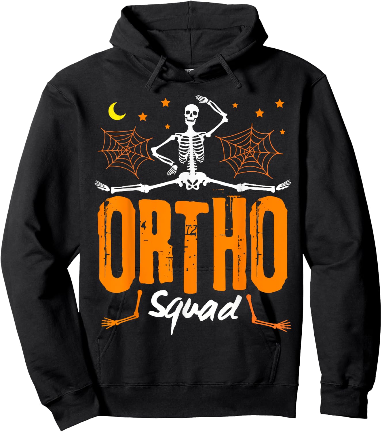 Skeleton Ortho Squad Halloween Orthopedic Nurse RN Costume Hoodie - Hoodie | Black