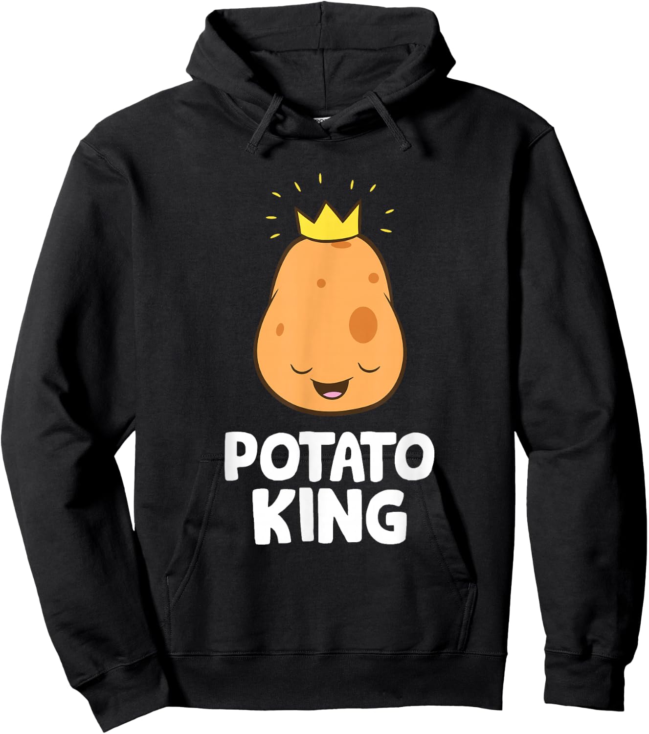 Funny Potato Lover Potato King Hoodie - Hoodie | Black