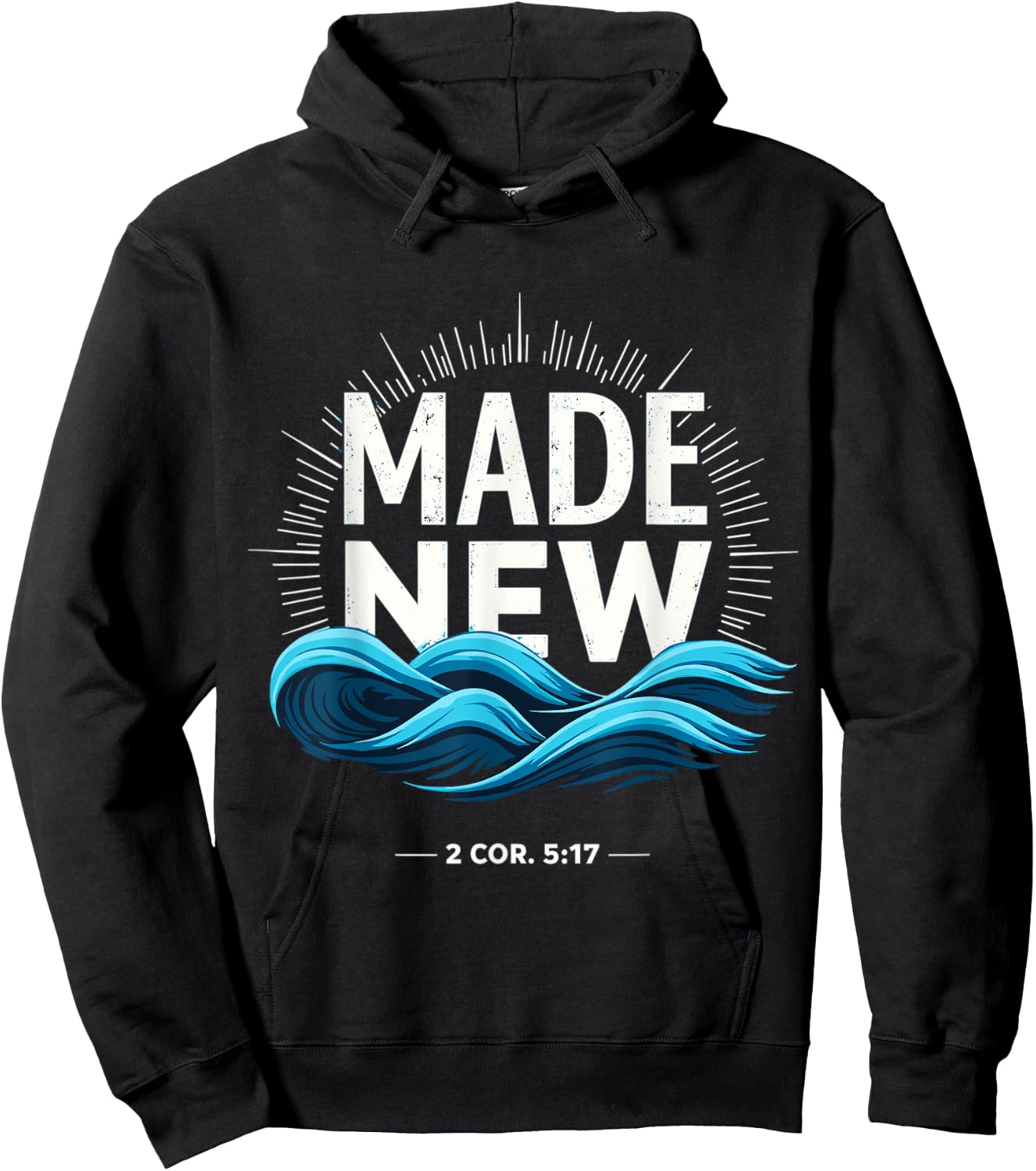 Made New Baptized Baptism Hoodie - Hoodie | Black
