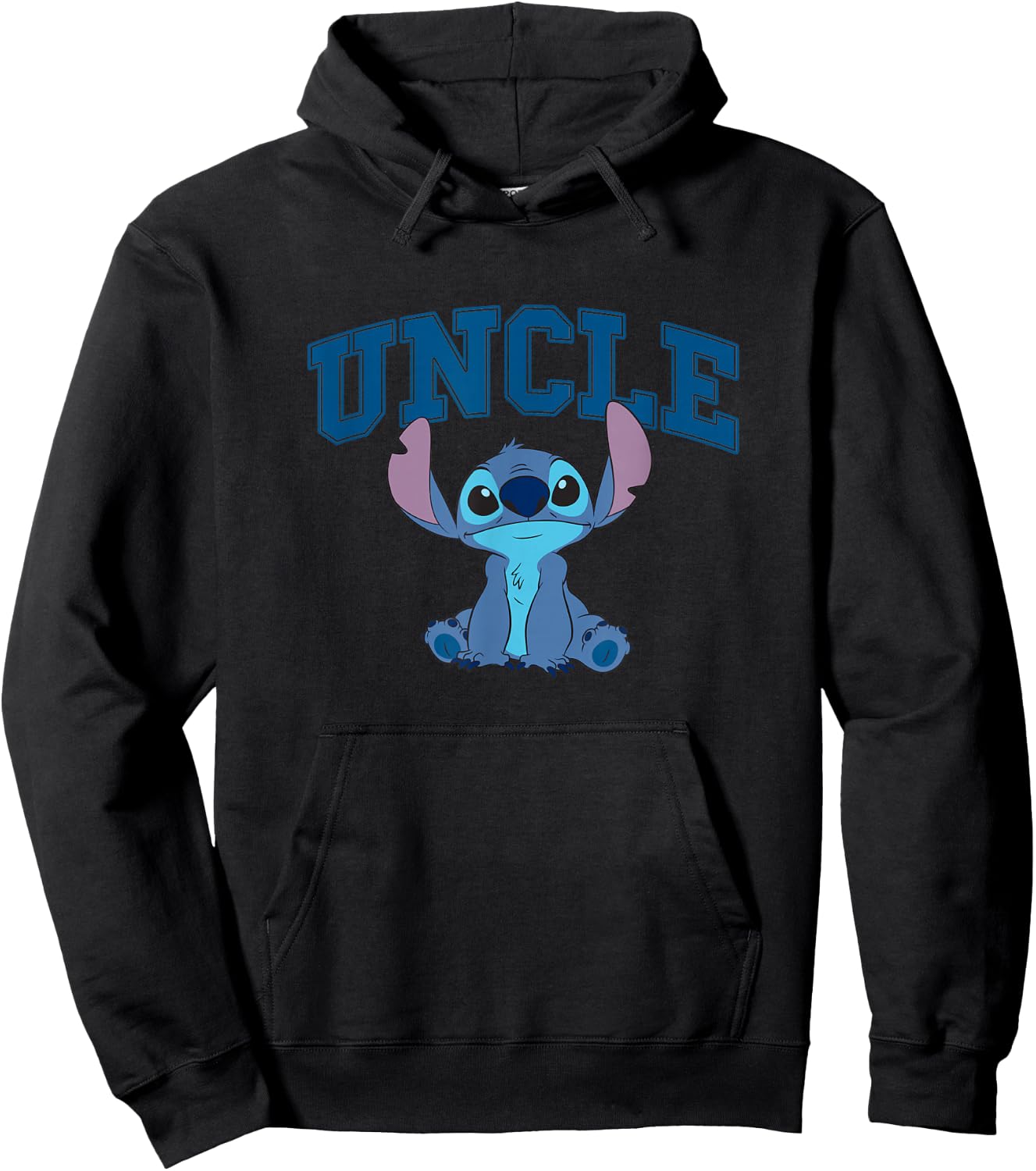 Disney Lilo & Stitch Uncle Sitting Stitch Father's Day Hoodie - Hoodie | Black