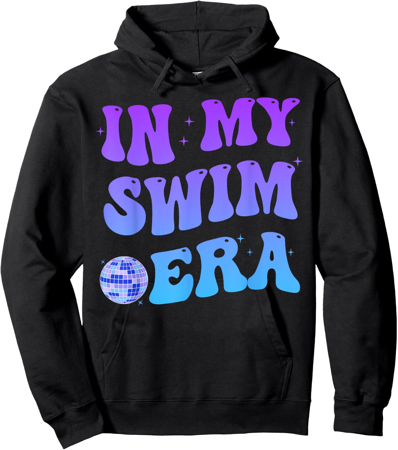 Retro In My Swim Era Swimming Swimmers Women Men Kids Hoodie - Hoodie | Black