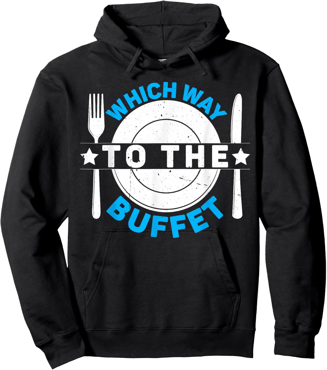 Which Way To The Buffet Hoodie - Hoodie | Black