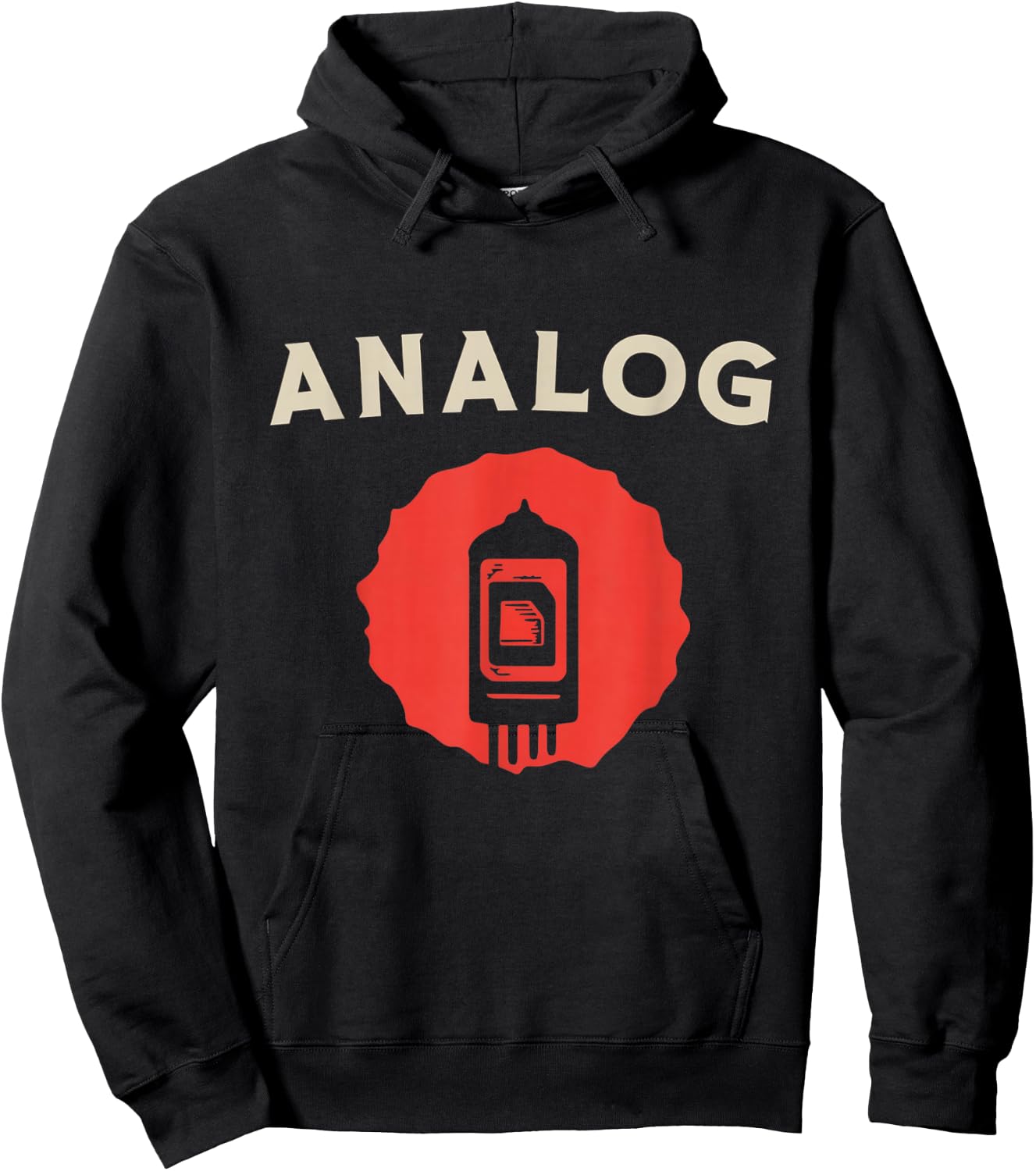 Vintage Vacuum Tube Analog Retro Amplifier Valve Amp Music Hoodie - Hoodie | Black