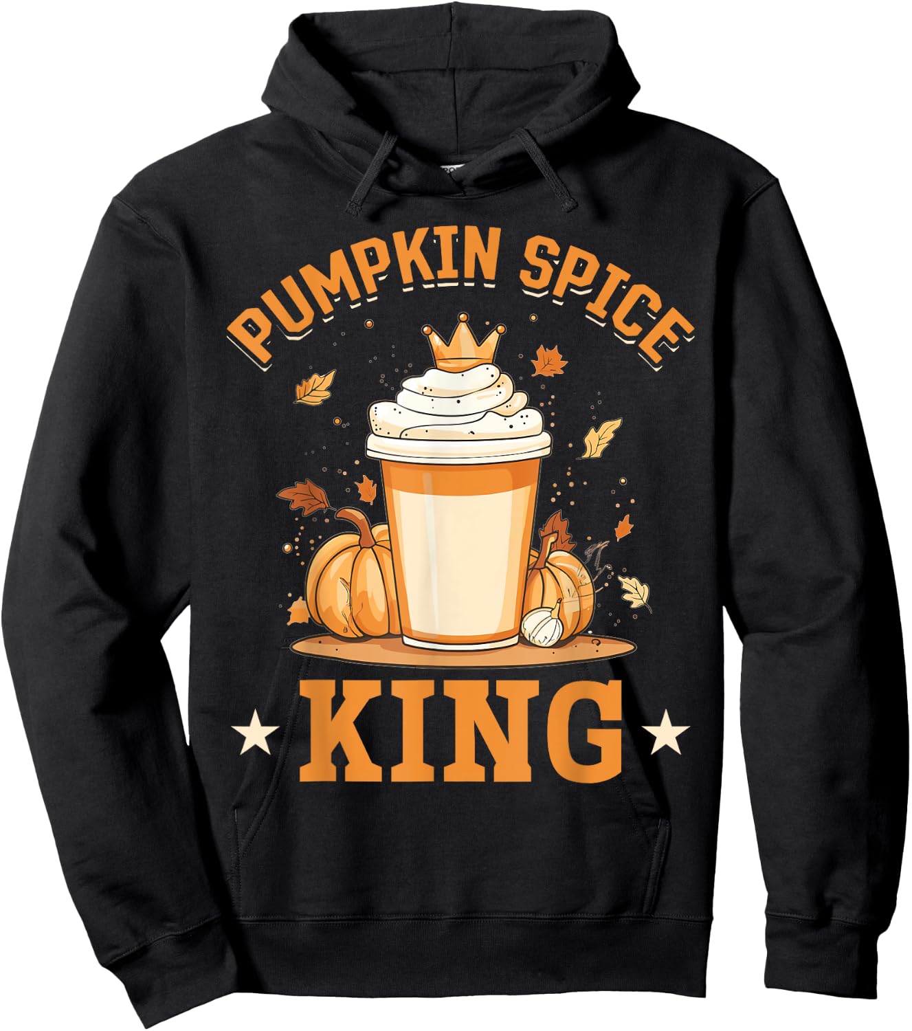 Pumpkin Spice Latte Fall Season Pumpkin spice King Hoodie - Hoodie | Black