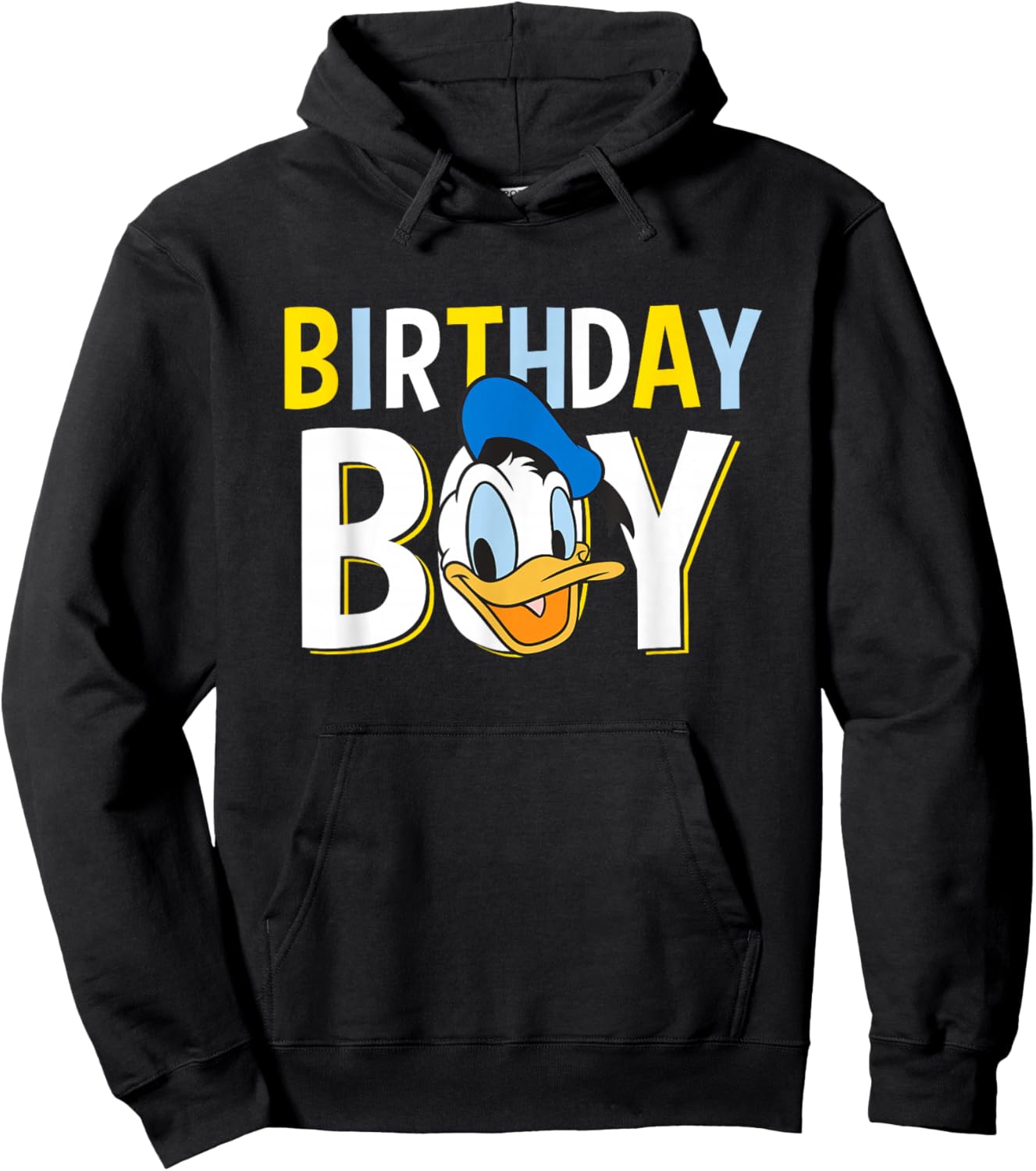 Disney Mickey And Friends Birthday Boy Vintage Donald Duck Hoodie - Hoodie | Black