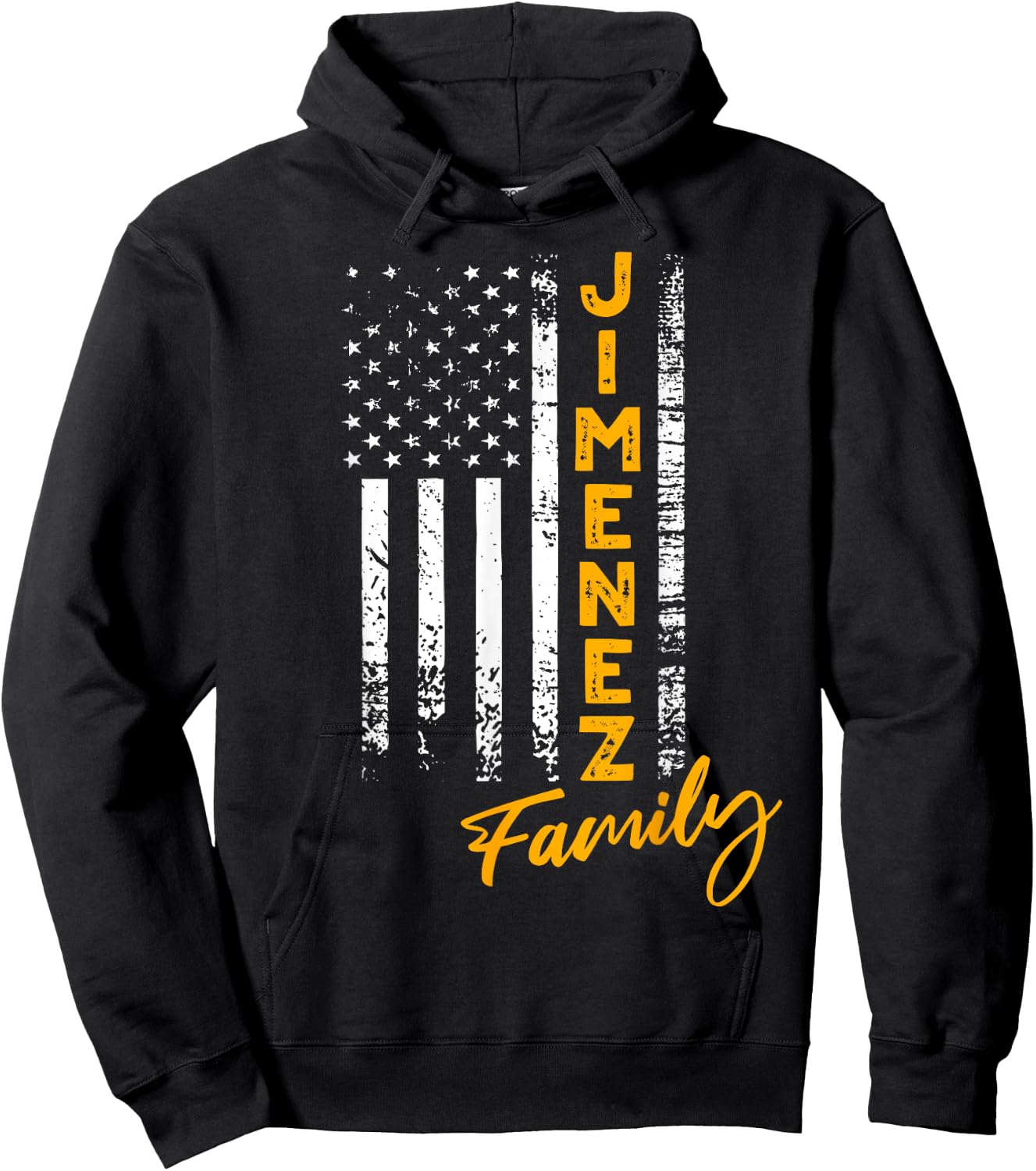 Jimenez Surname American Jimenez Last Name Jimenez Hoodie - Hoodie | Black