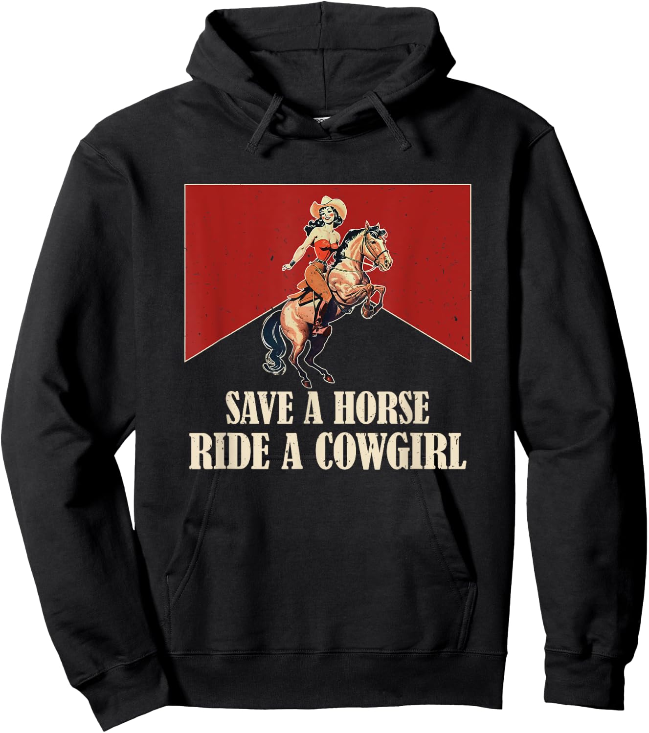 Lesbian Subtle WLW Ride A Cowgirl Queer Gay Pride Month Hoodie - Hoodie | Black