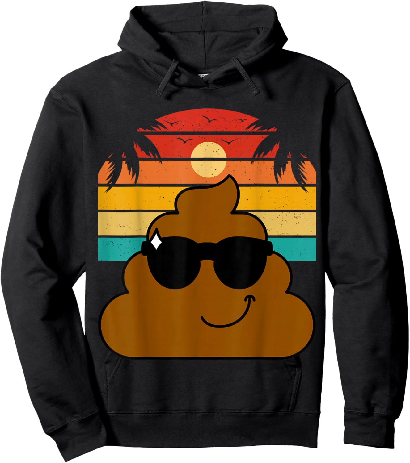 Poop Emoticon Party Favors Poo for Kids Hoodie - Hoodie | Black
