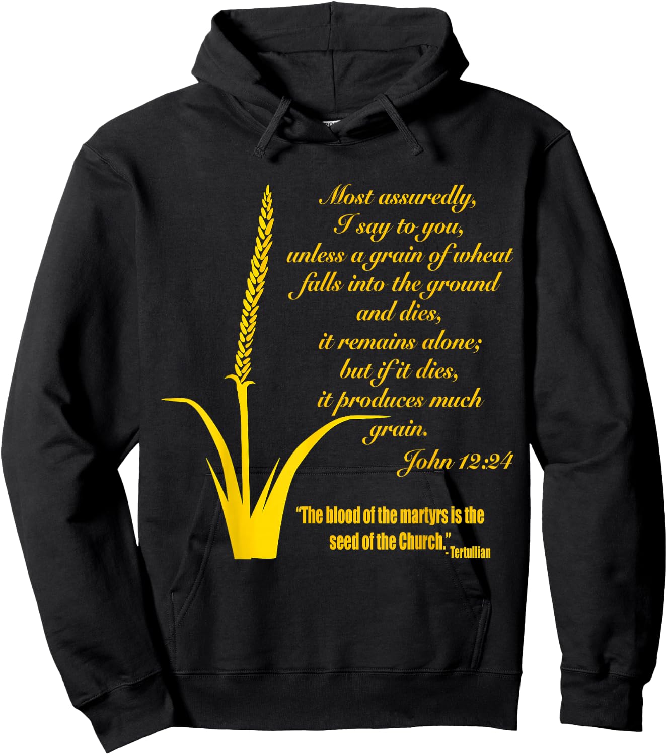 A Grain of Wheat Hoodie - Hoodie | Black