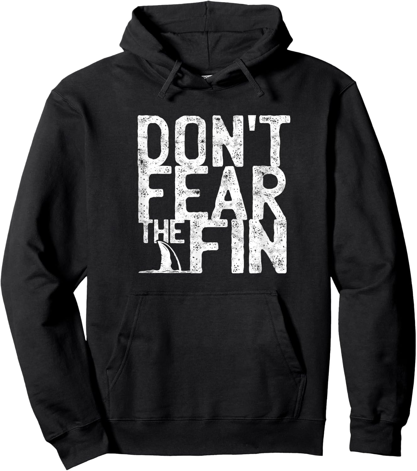 Don't fear the fin - Shark Hoodie - Hoodie | Black
