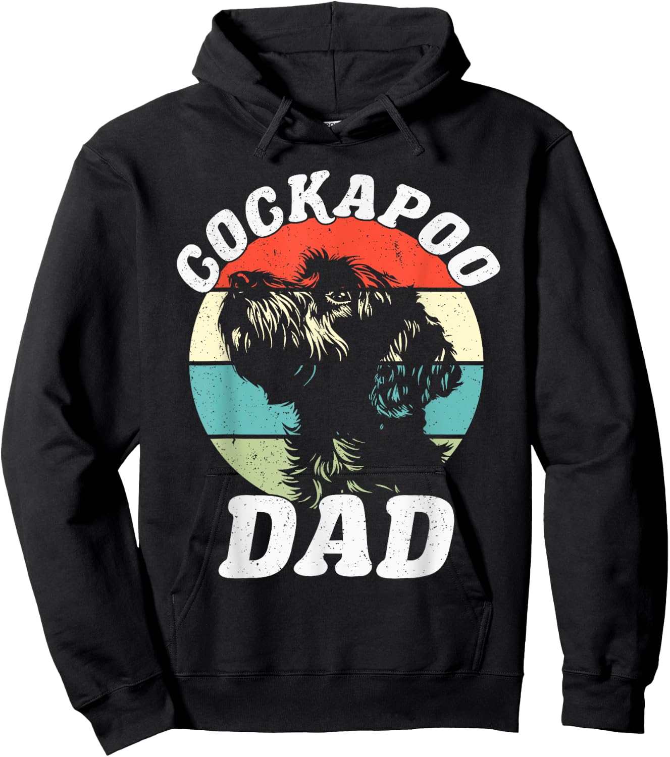 Cockapoo Dad Dog Funny Father's Day Vintage Pet Men Women Kids Hoodie - Hoodie | Black