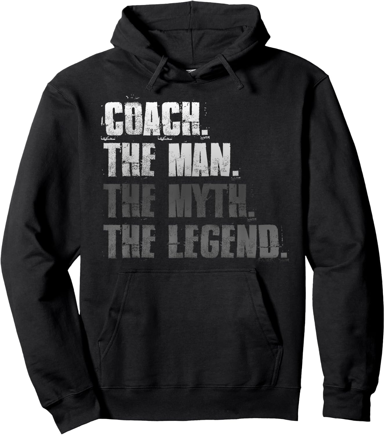 Coach The Man The Myth The Legend Motivational Sports Hoodie - Hoodie | Black