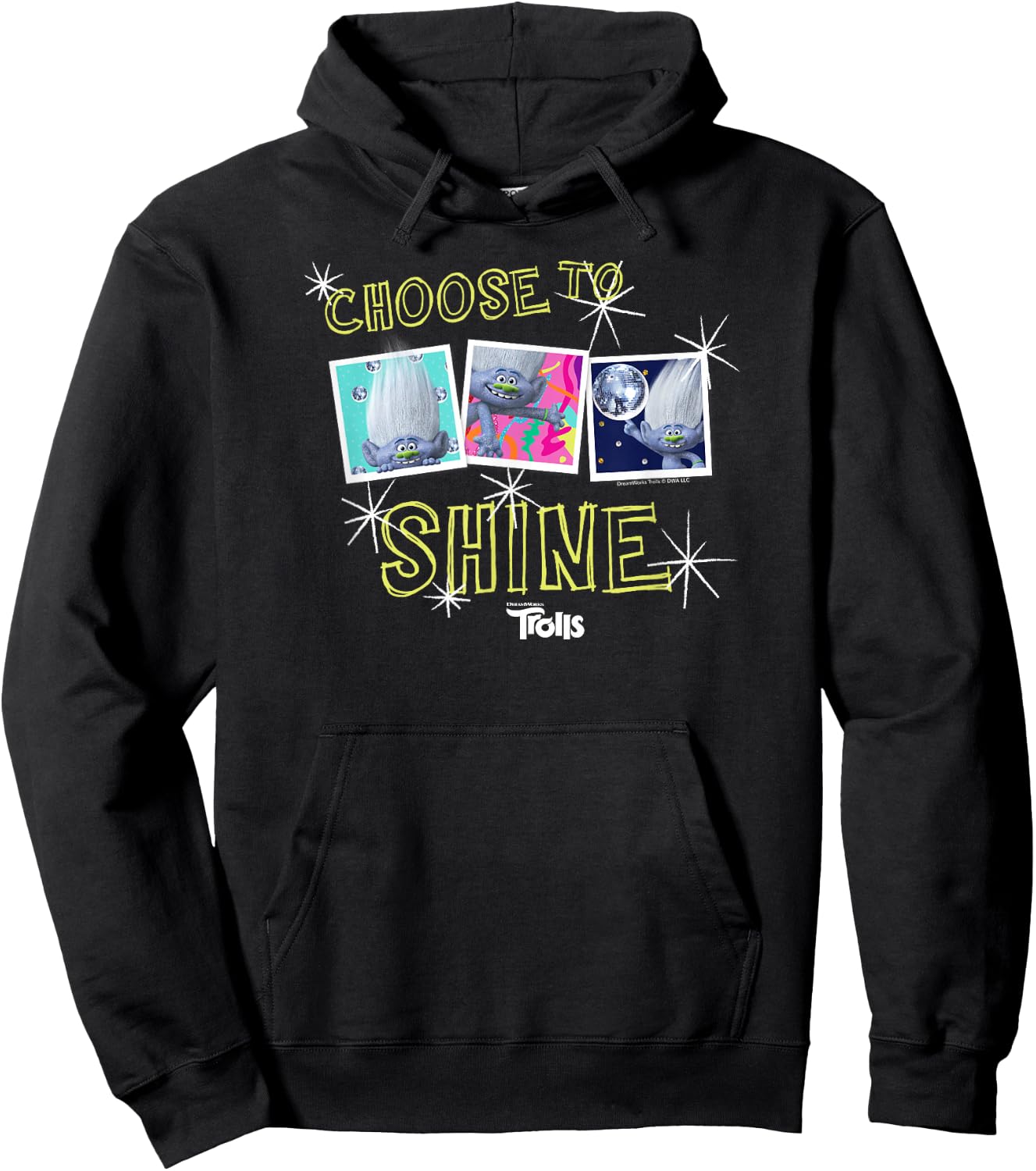 DreamWorks Trolls Tiny Diamond Choose to Shine Hoodie - Hoodie | Black