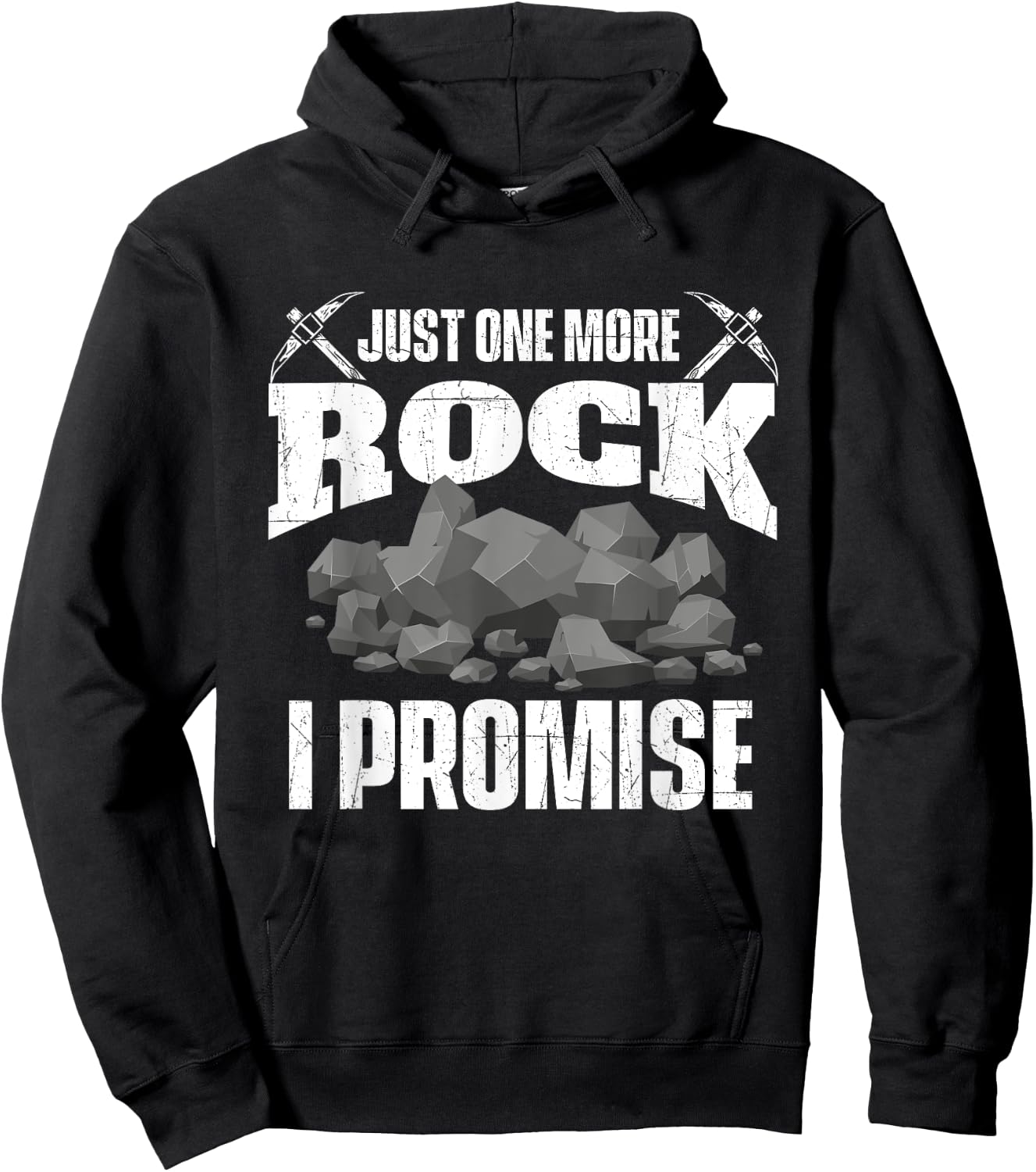 Just One More Rock - Rock Collector Geode Hunter Geology Hoodie - Hoodie | Black