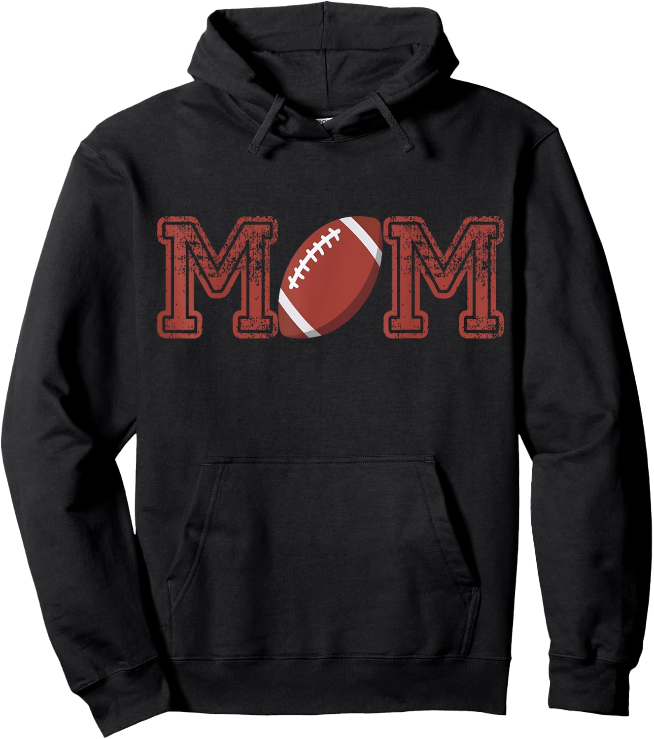 Mom Of The Birthday Boy Football Player Matching Family Hoodie - Hoodie | Black