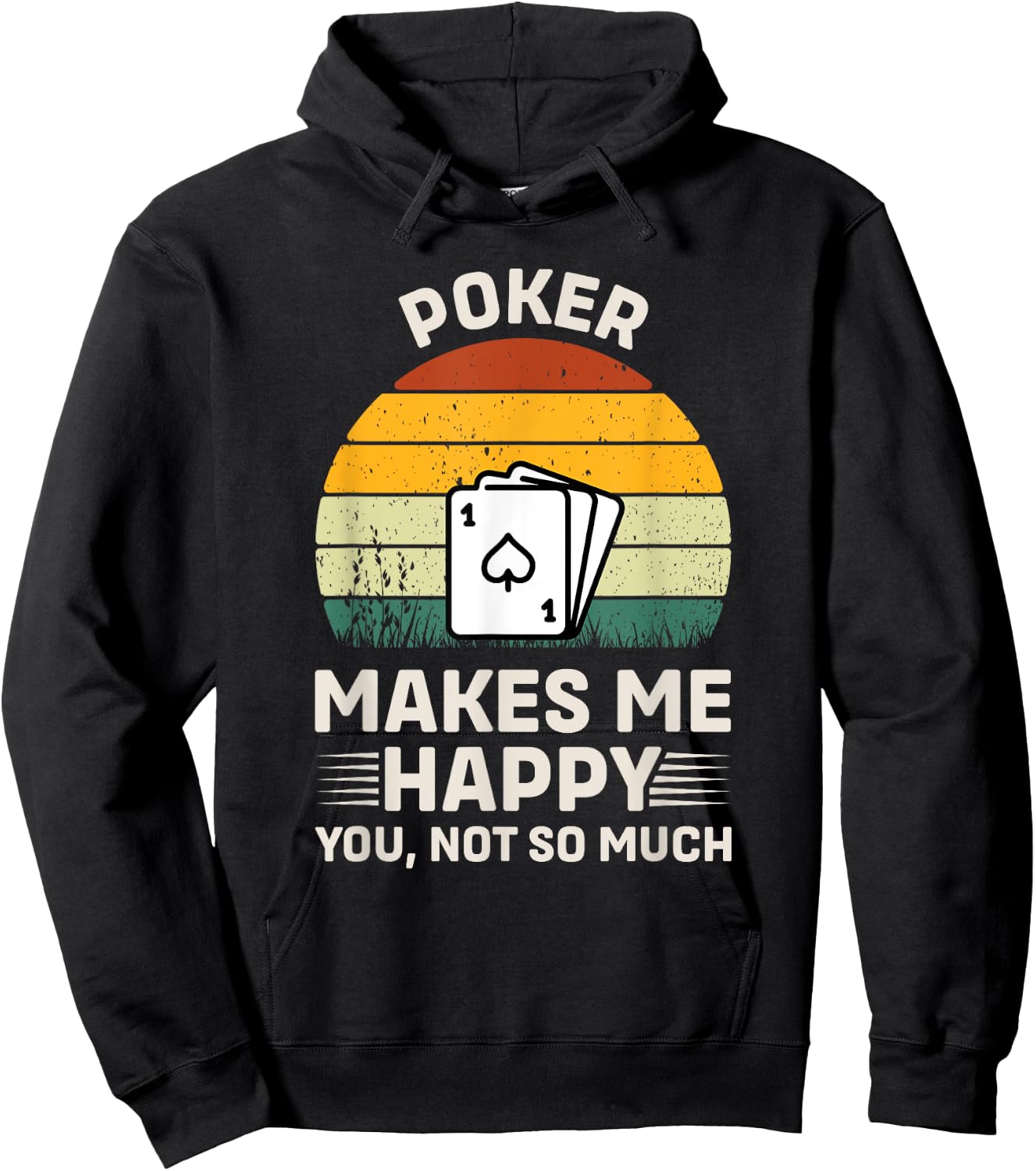 Funny Poker Card Player Casino Gambler Poker Hoodie - Hoodie | Black