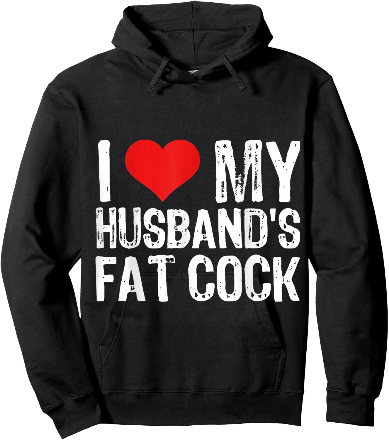 I Love M Husband's Fat Cock Hoodie - Hoodie | Black