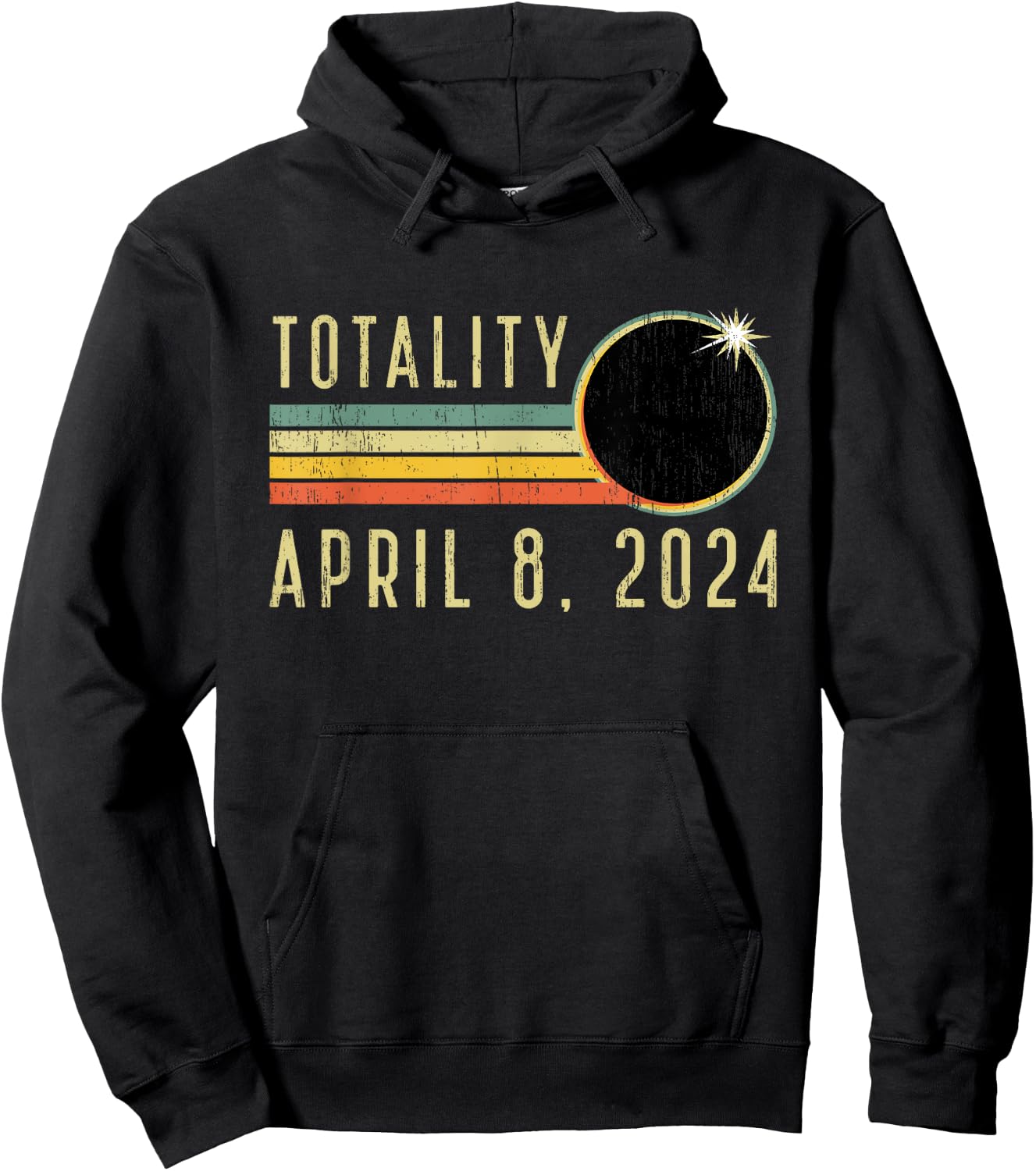 Solar Eclipse Shirt April 8 2024 Totality Solar Eclipse Hoodie - Hoodie | Black