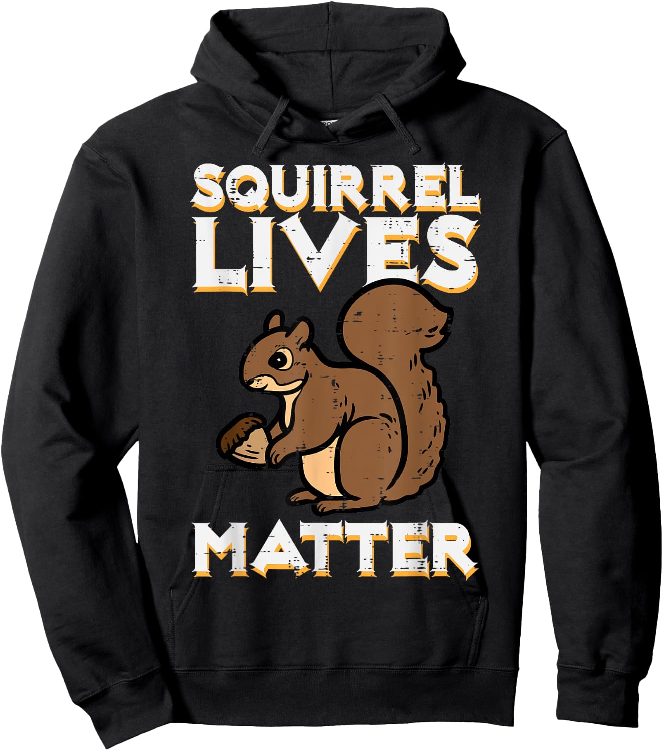 Squirrel Lives Matter Rodent Animal Men Women Kids Boys Girl Hoodie - Hoodie | Black