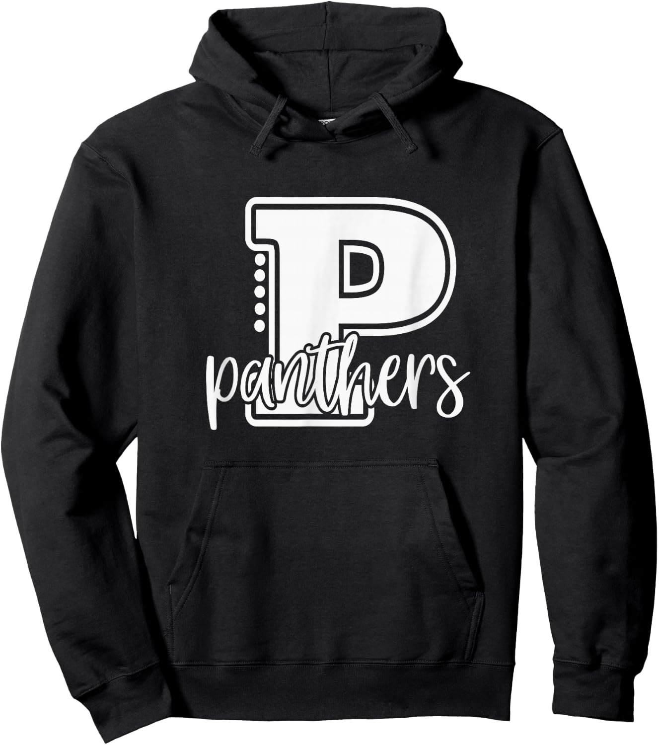 Panther School Sports Fan Team Spirit Hoodie - Hoodie | Black