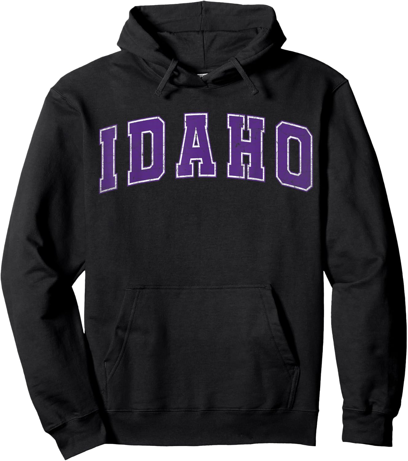 Idaho State Retro Purple Varsity Vintage Text Hoodie - Hoodie | Black