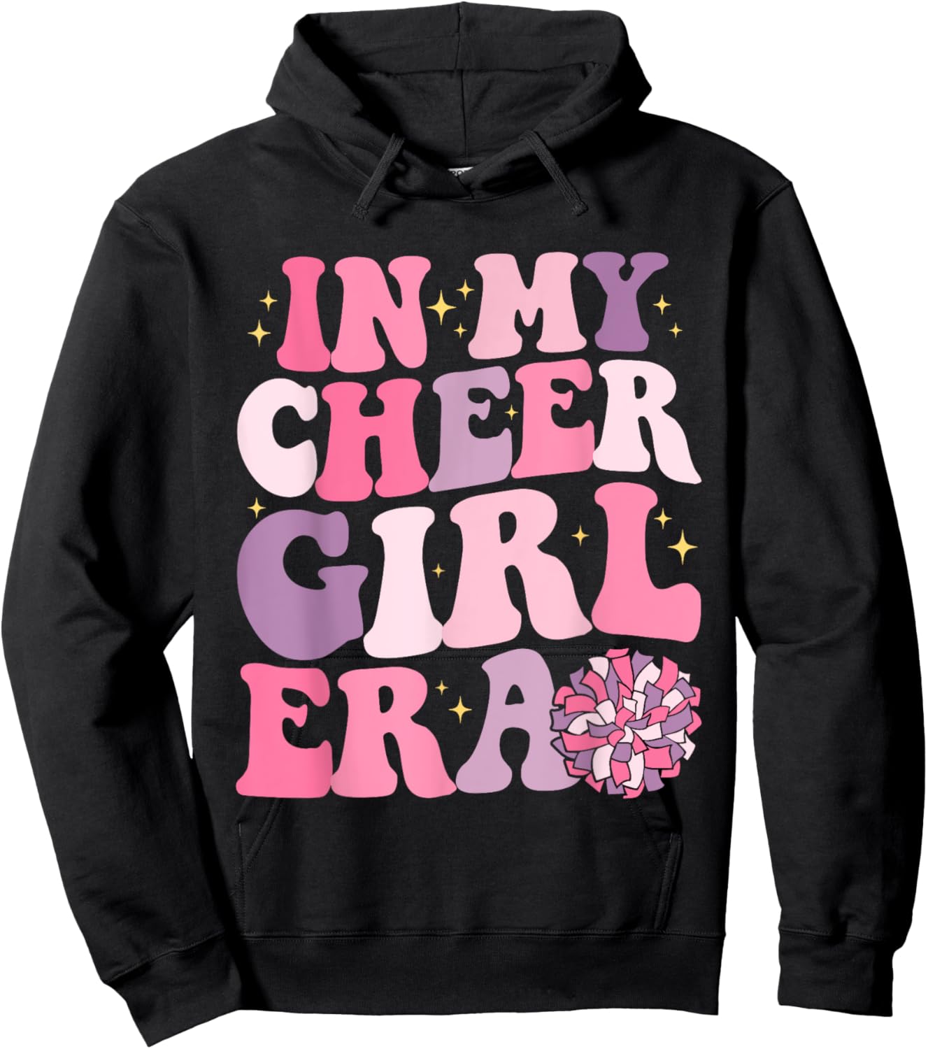 Girl In My Cheer Girl Era Cheerleader Cheerleading Hoodie - Hoodie | Black