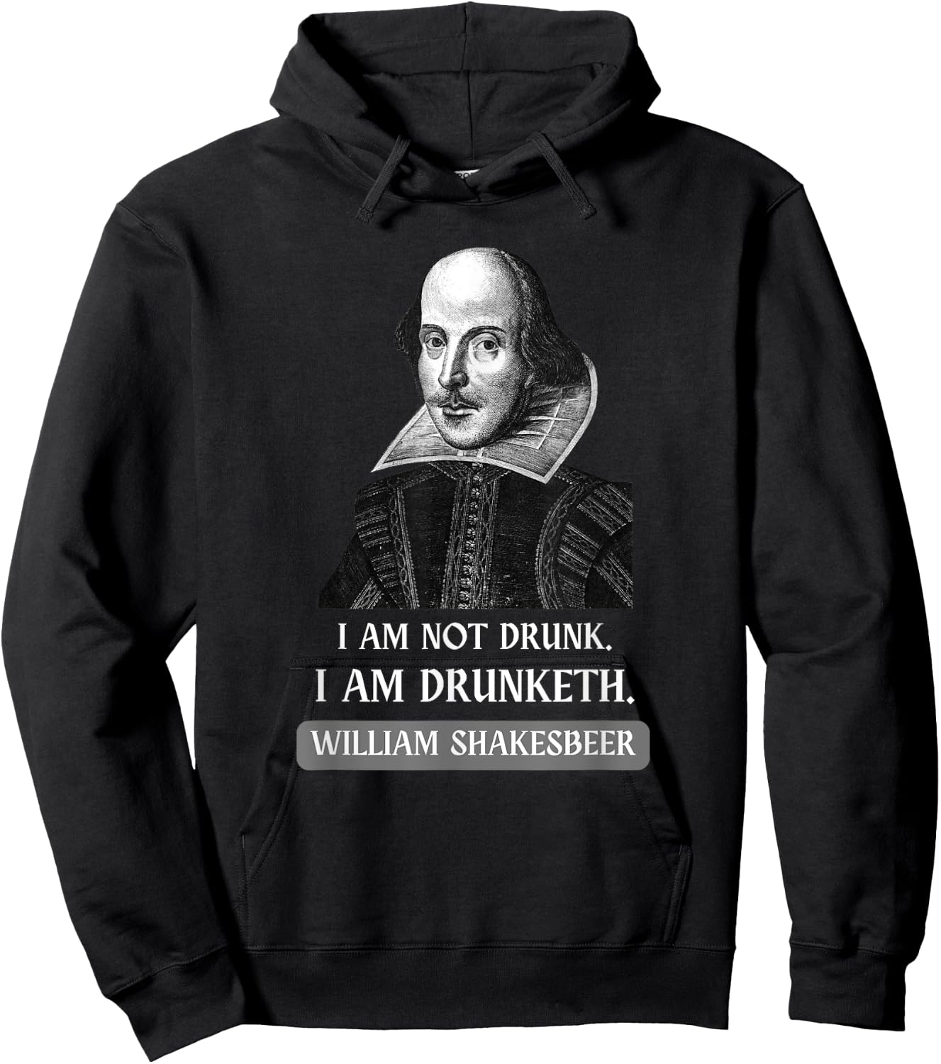 I am Not Drunk Funny Literature Teacher Student Shakespeare Hoodie - Hoodie | Black