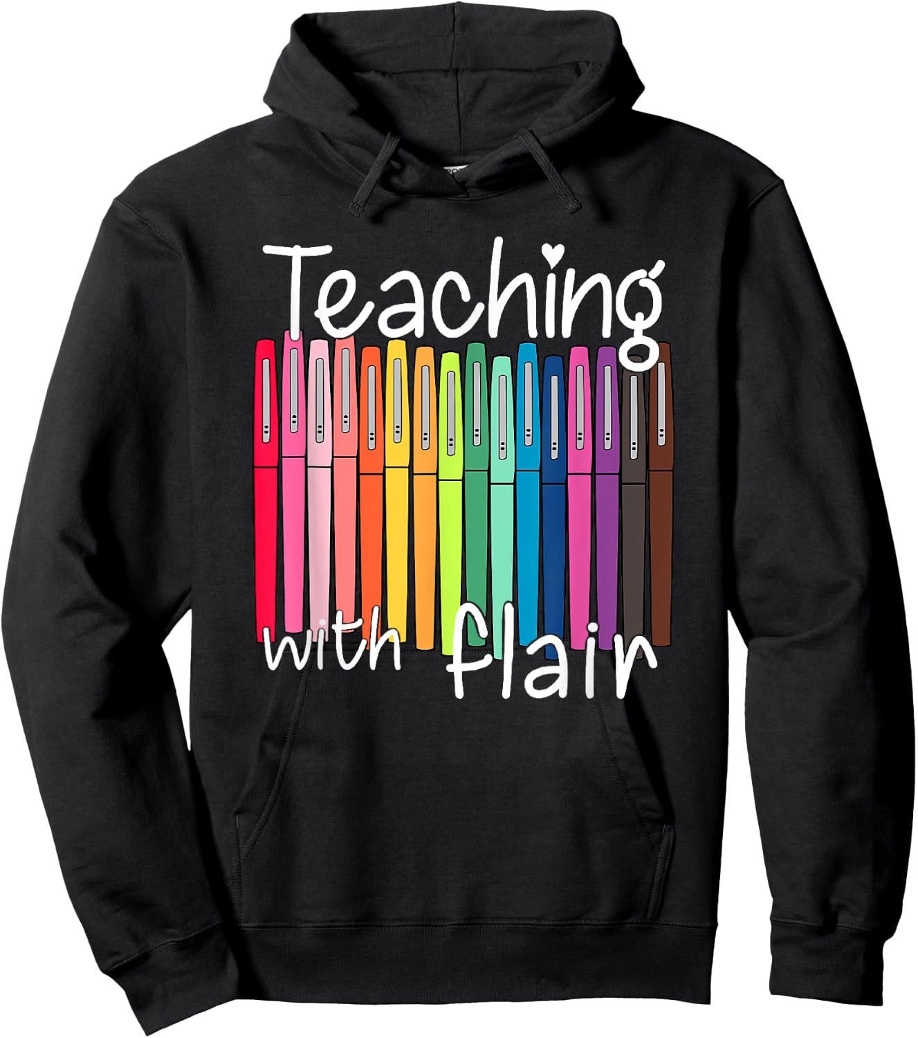 Teaching with Flair Hoodie - Hoodie | Black