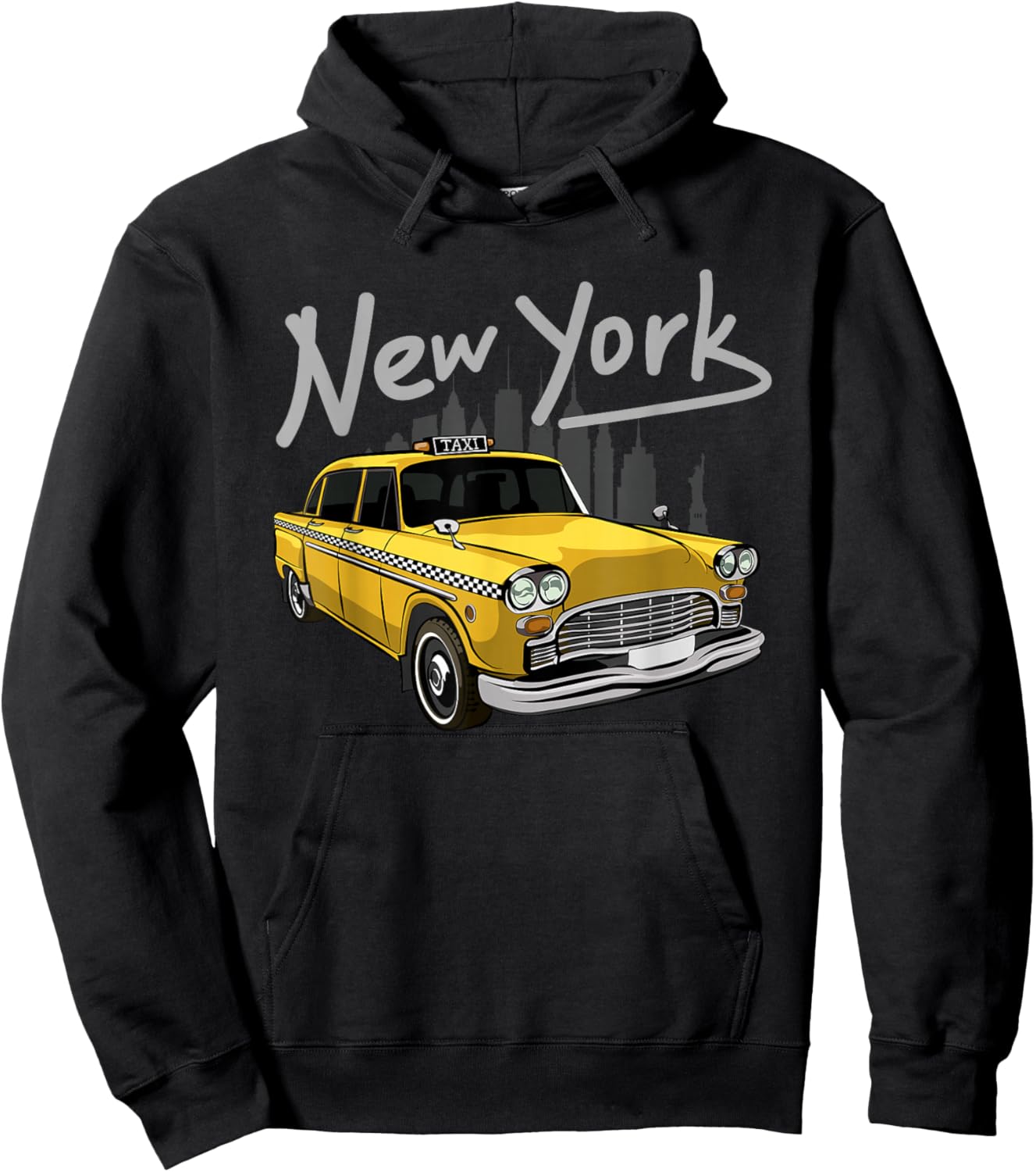 NYC New York Yellow Cab Taxi Gift Souvenir Men Women Small Hoodie - Hoodie | Black