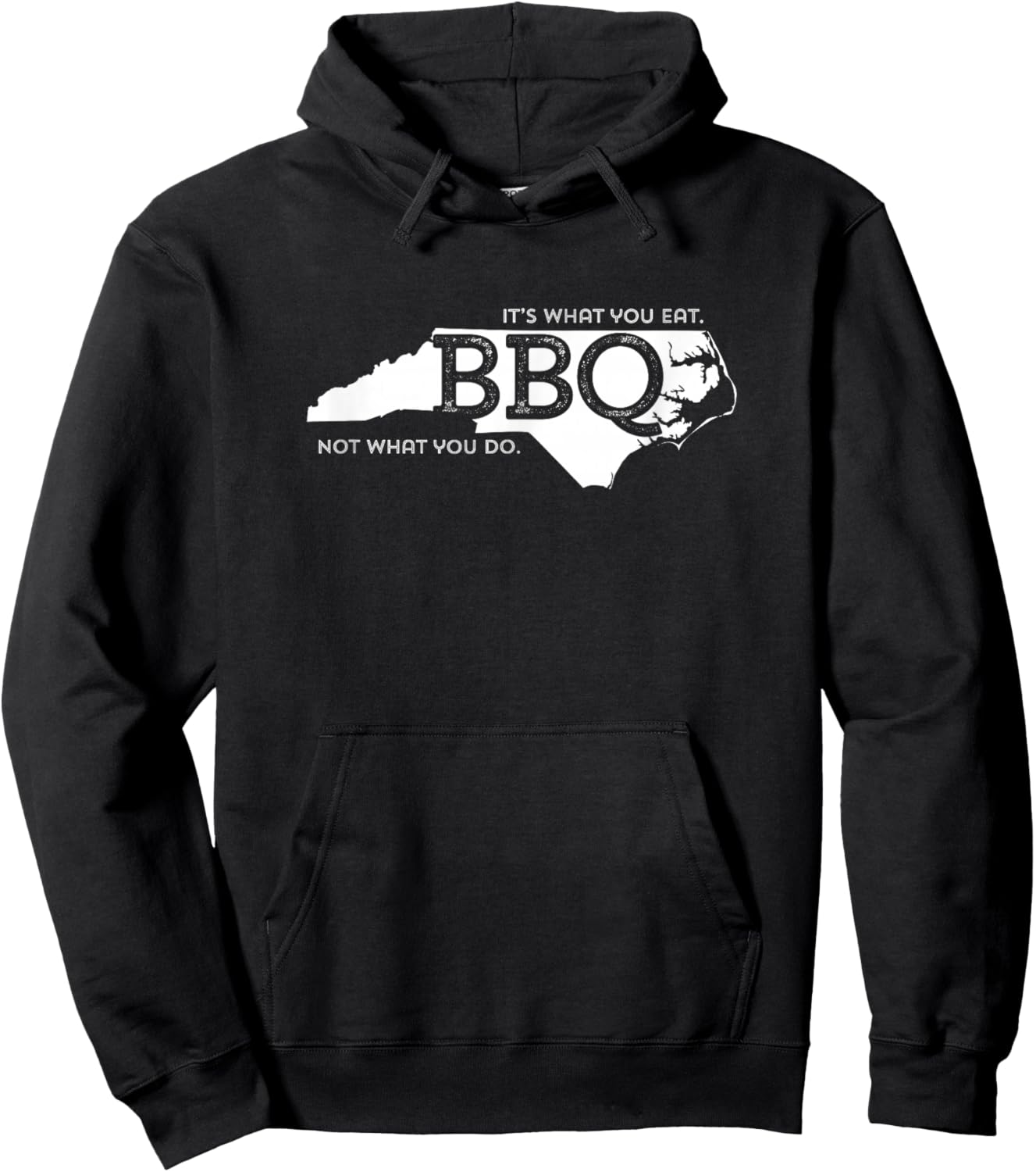 NC BBQ What You Eat Hoodie - Hoodie | Black