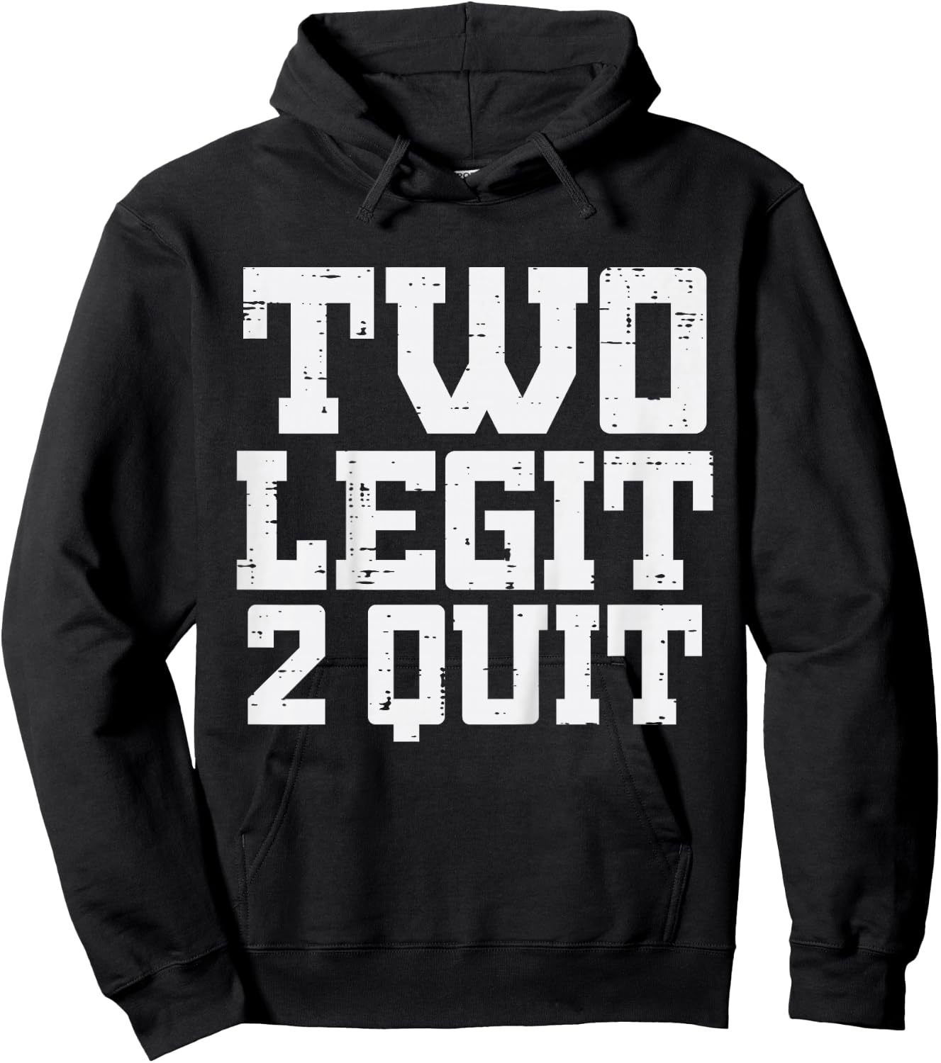 2nd Birthday Two Legit 2 Quit 2 Years Old Girls Boys Kids Hoodie - Hoodie | Black