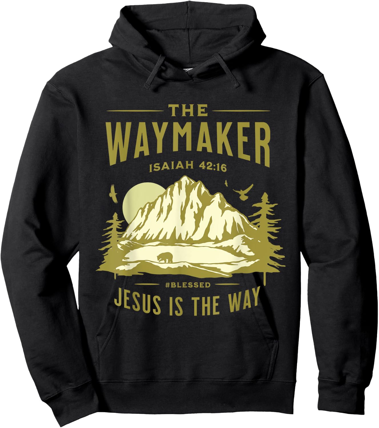 Jesus Christ Waymaker Hoodie - Hoodie | Black