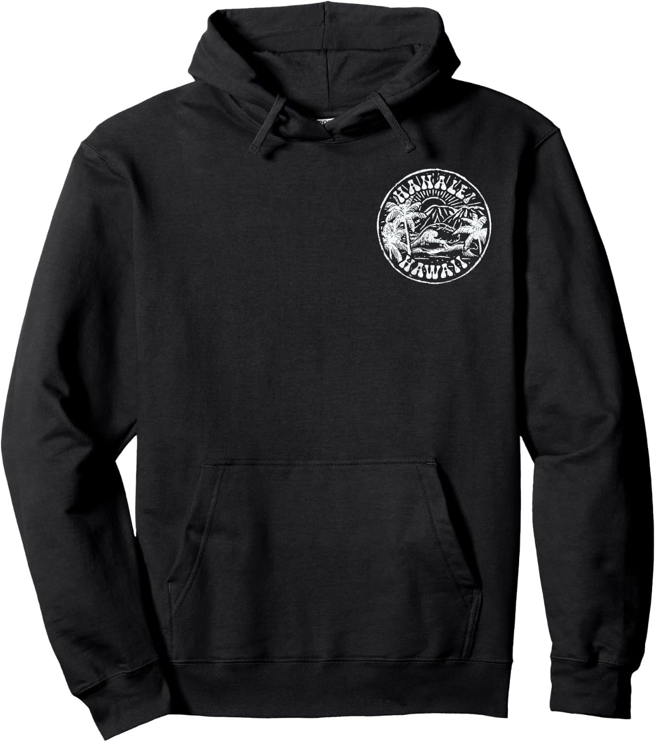 Hanalei Hawaii Hoodie - Hoodie | Black