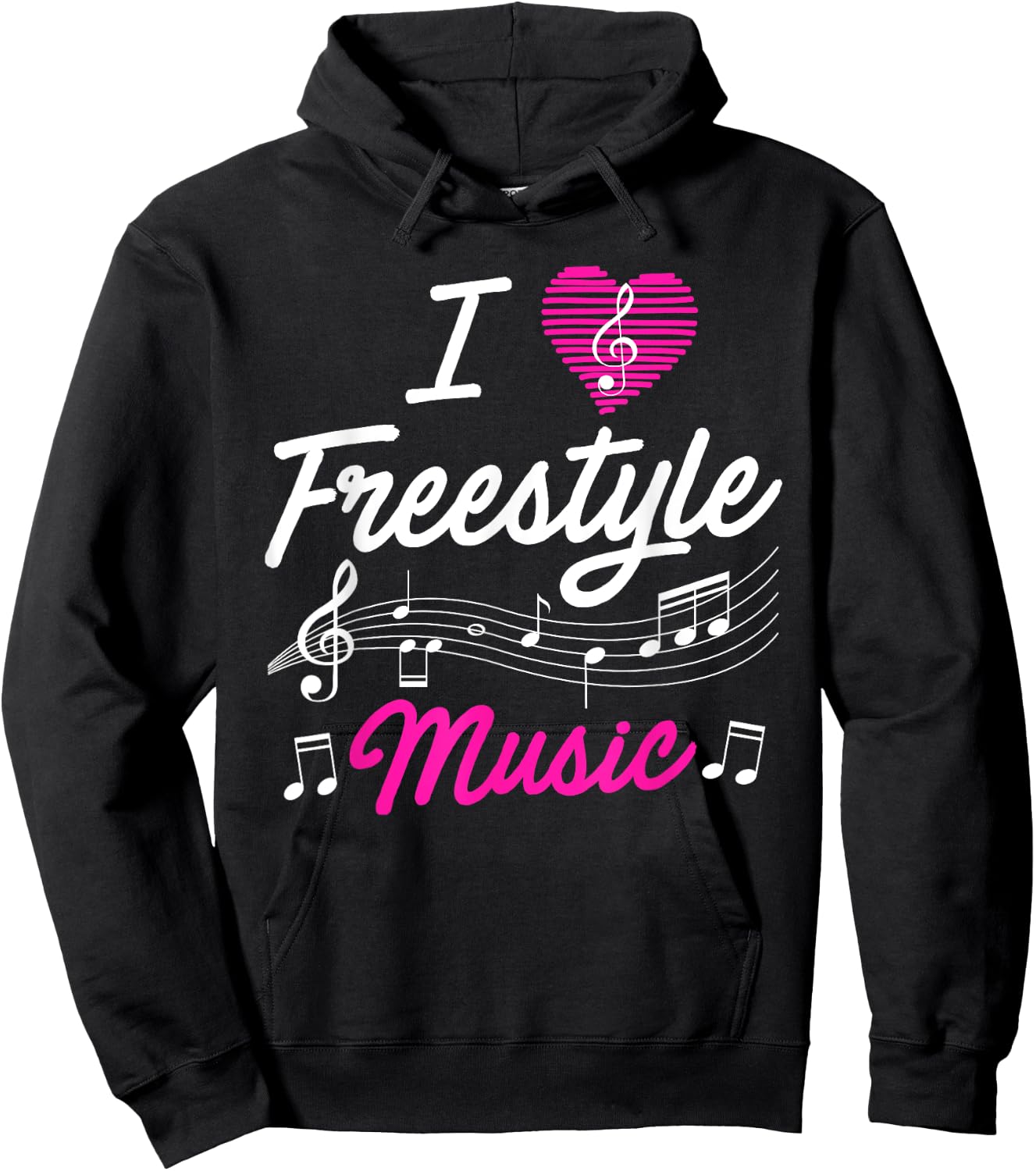 I love freestyle music Hoodie - Hoodie | Black