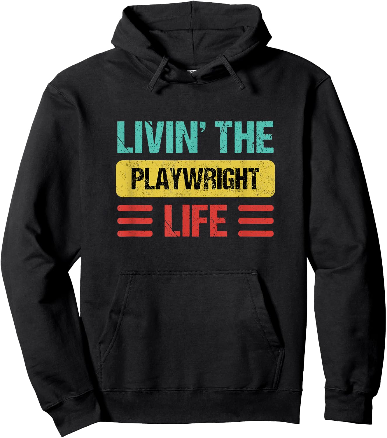 Playwright Shirts & Gifts -Adults Black Small Short Sleeve Hoodie - Hoodie | Black