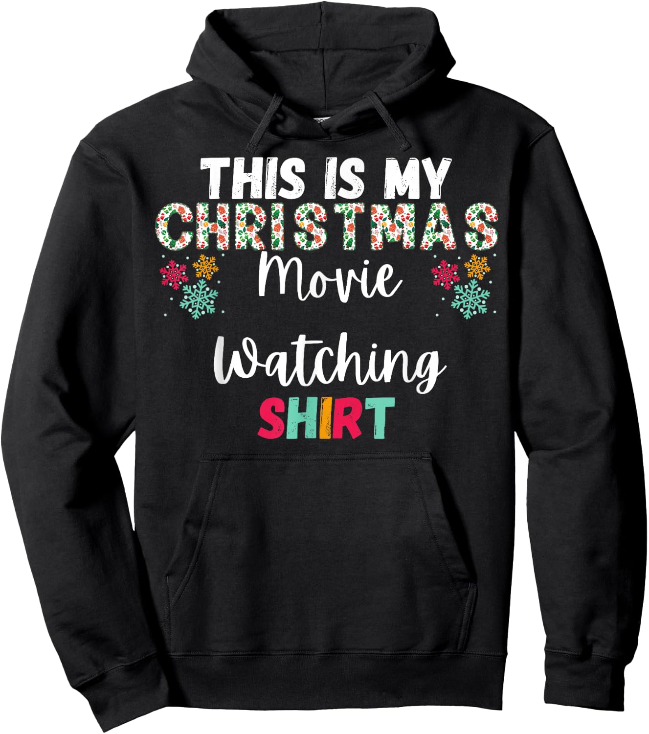 This Is My Christmas Movie Watching Hoodie - Hoodie | Black