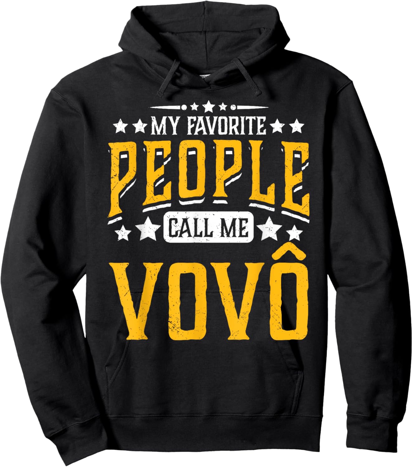 My Favorite People Call Me Vovo Grandpa Cool Vintage Hoodie - Hoodie | Black