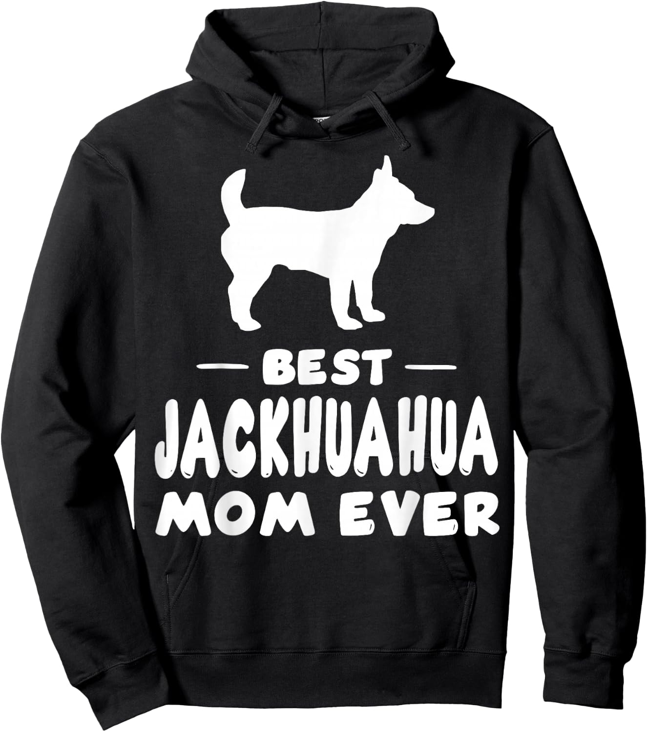 Best Jackahuahua Mom Ever Hoodie - Hoodie | Black