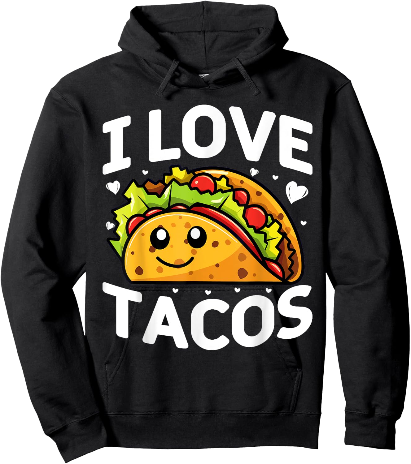 I love tacos Mexican Party I love tacos Cinco De Mayo Tacos Hoodie - Hoodie | Black