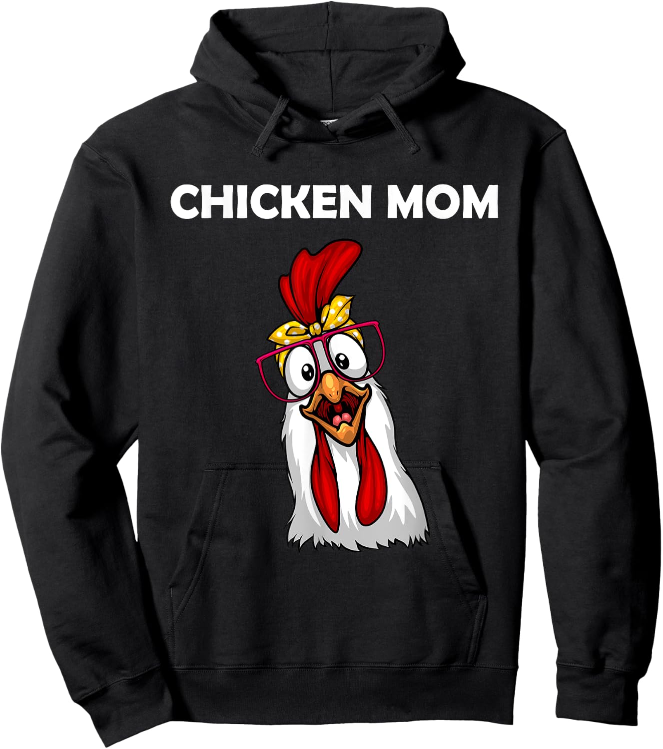Funny Chicken Mom Girls Lady Chicken Farmer Hoodie - Hoodie | Black